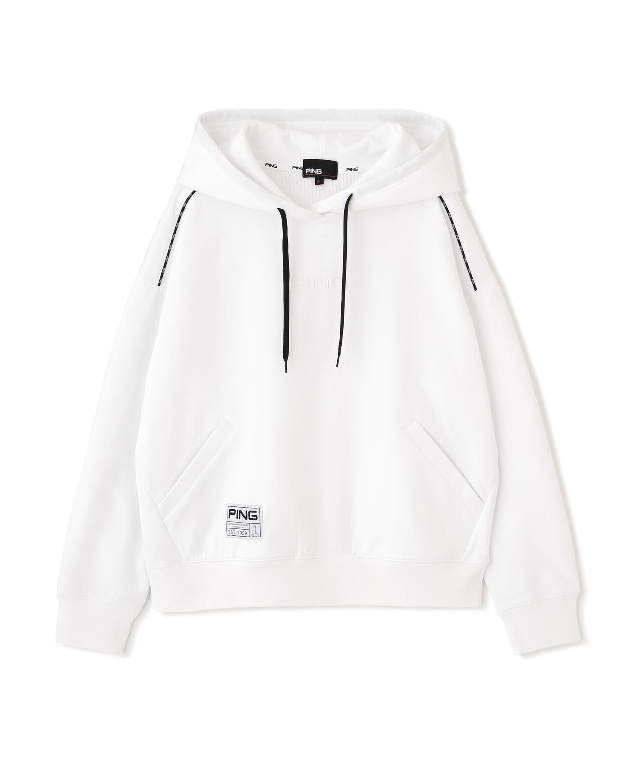 【PING APPAREL】エンボスロゴスウェットフーディプルオーバー ＜GOLD＞ (LADIES)