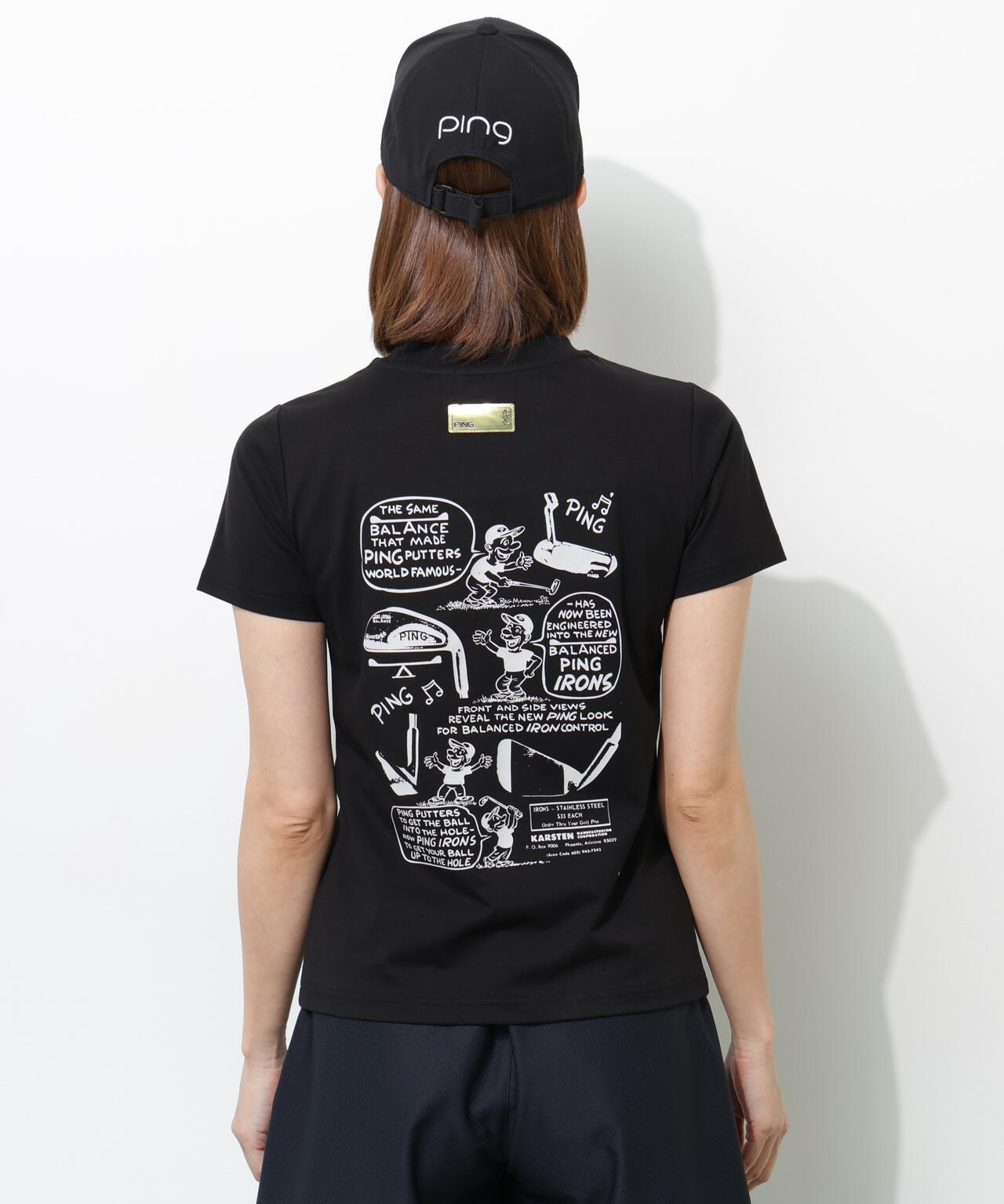 【PING APPAREL】PEカノコTシャツ ＜GOLD＞ (LADIES)