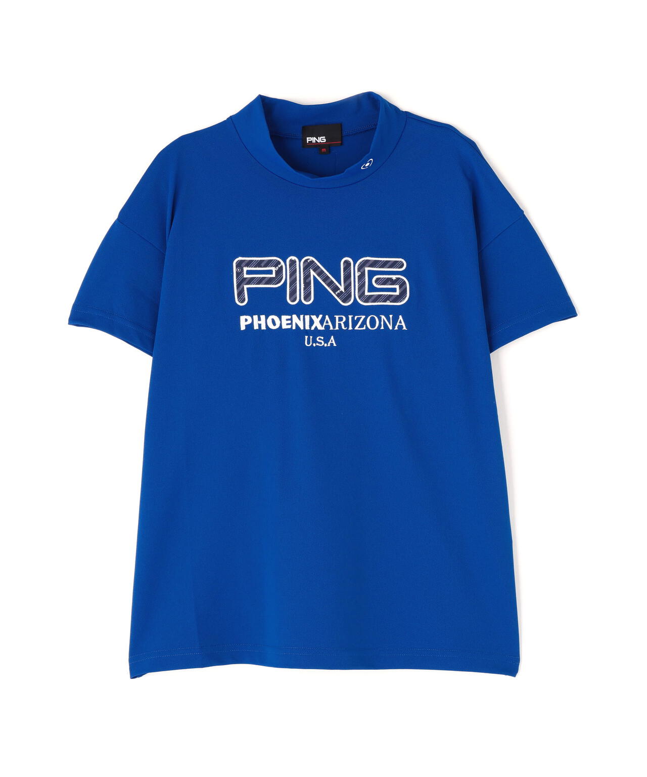 【PING APPAREL】アップリケ半袖ハイネックシャツ ＜NATIVE＞ (LADIES)