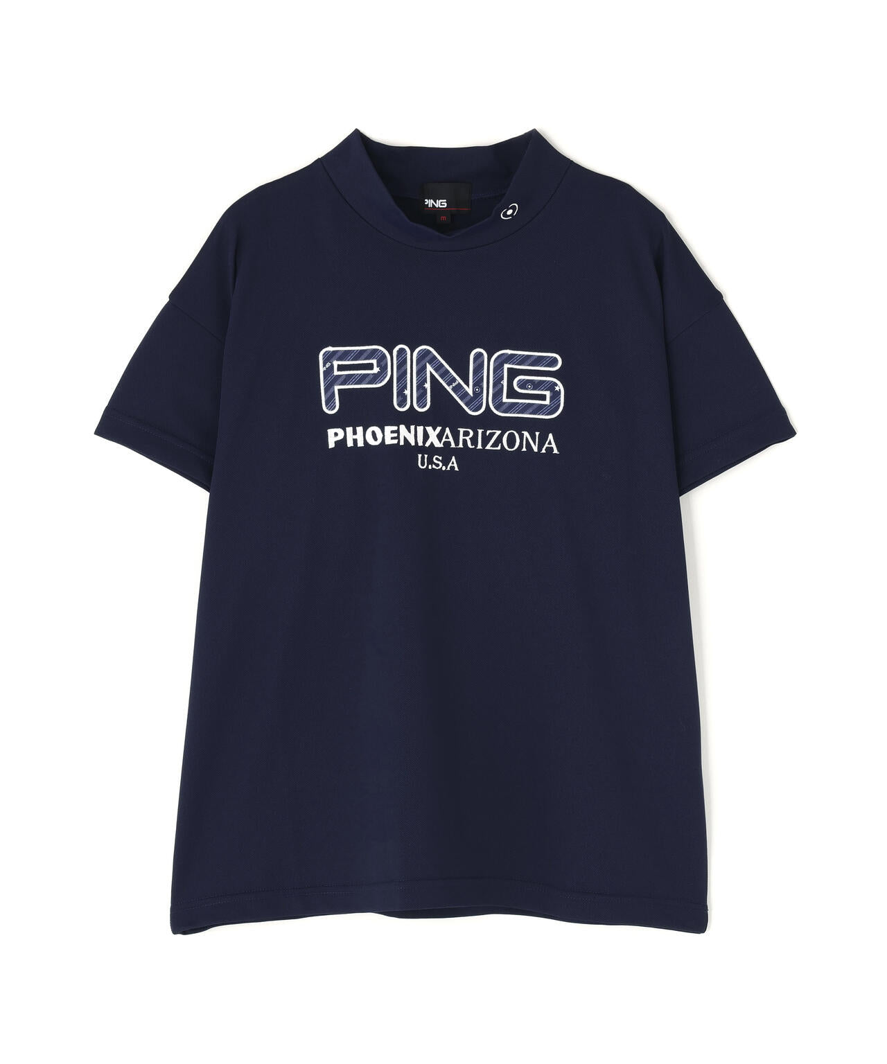 【PING APPAREL】アップリケ半袖ハイネックシャツ ＜NATIVE＞ (LADIES)