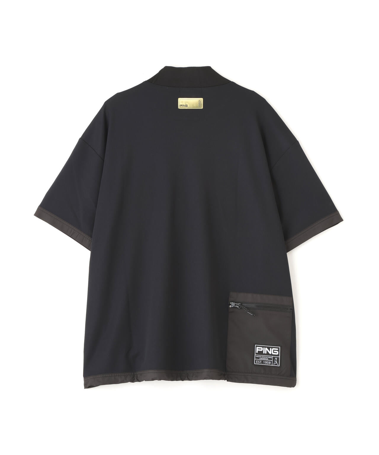 【PING APPAREL】サンベール×クールフローカノコ半袖ハイネックシャツ ＜GOLD＞ (LADIES)