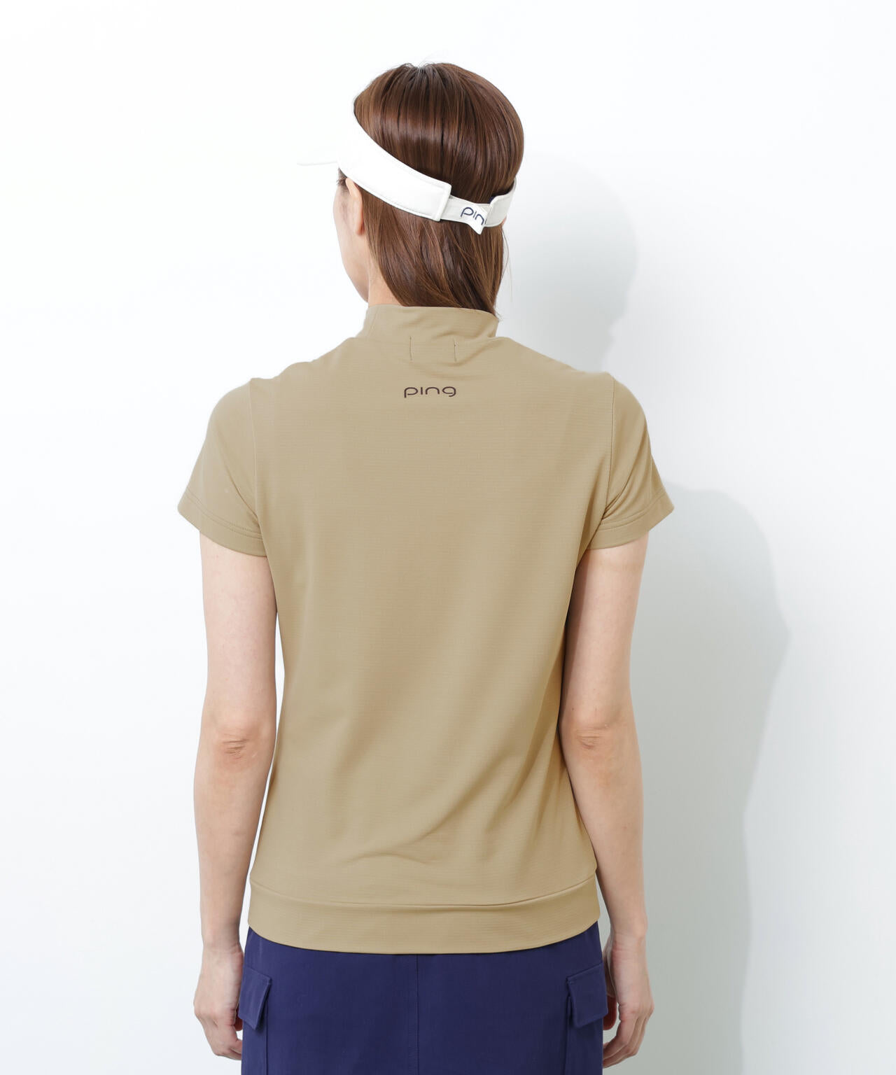 【PING APPAREL】SNAPTEXカノコインレーMr.PINGプリント半袖ハイネックカットソー ＜NATIVE＞ (LADIES)