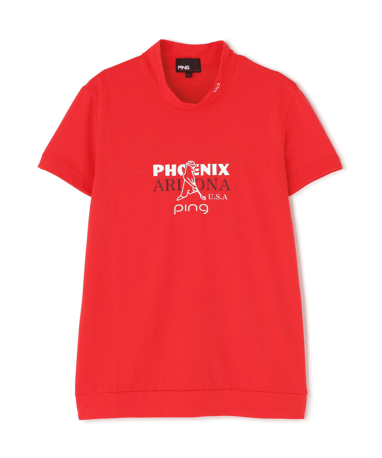 【PING APPAREL】SNAPTEXカノコインレーMr.PINGプリント半袖ハイネックカットソー ＜NATIVE＞ (LADIES)