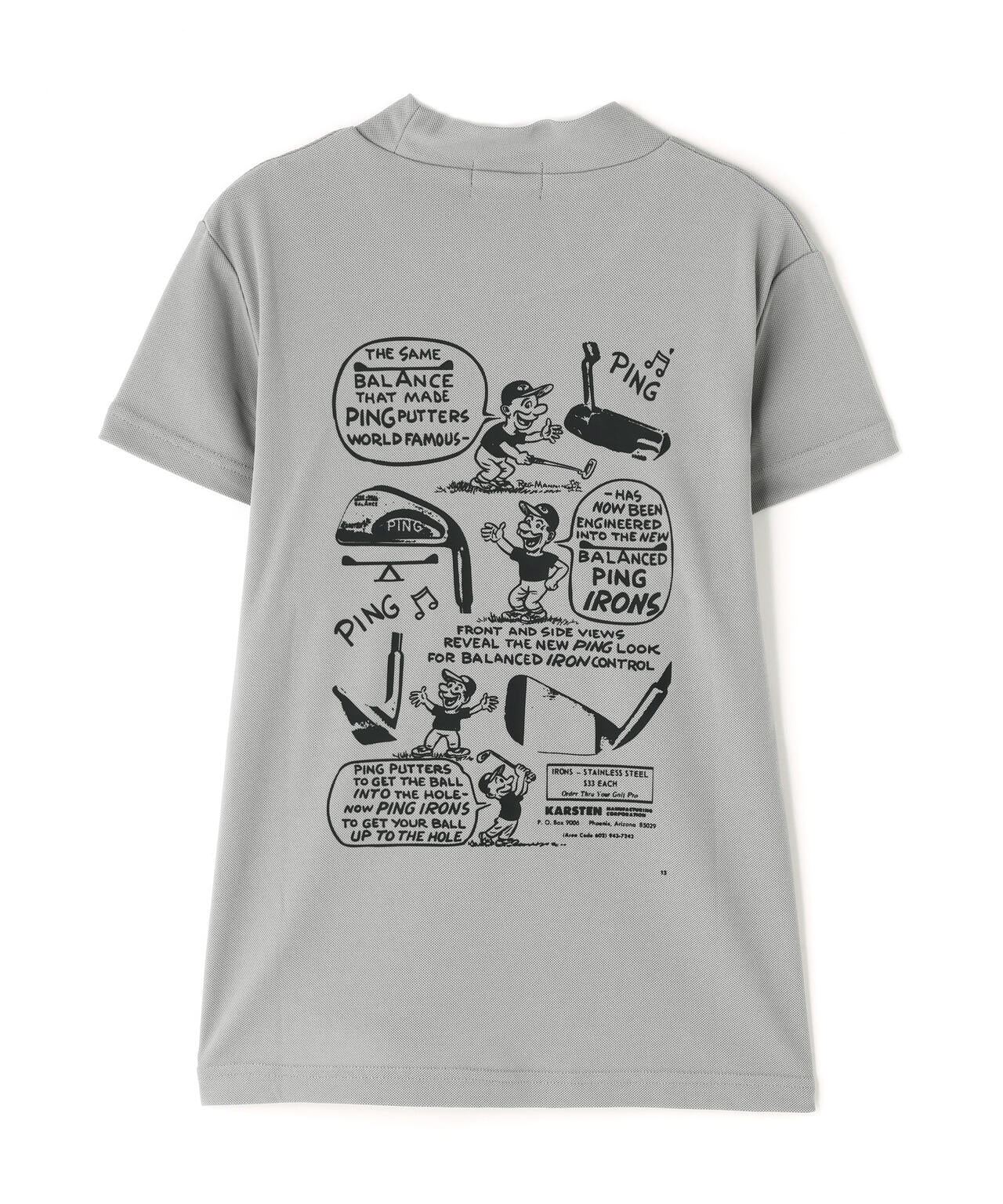 【PING APPAREL】【10カラーシリーズ】PEカノコ半袖ハイネックシャツ ＜NATIVE＞ (LADIES)