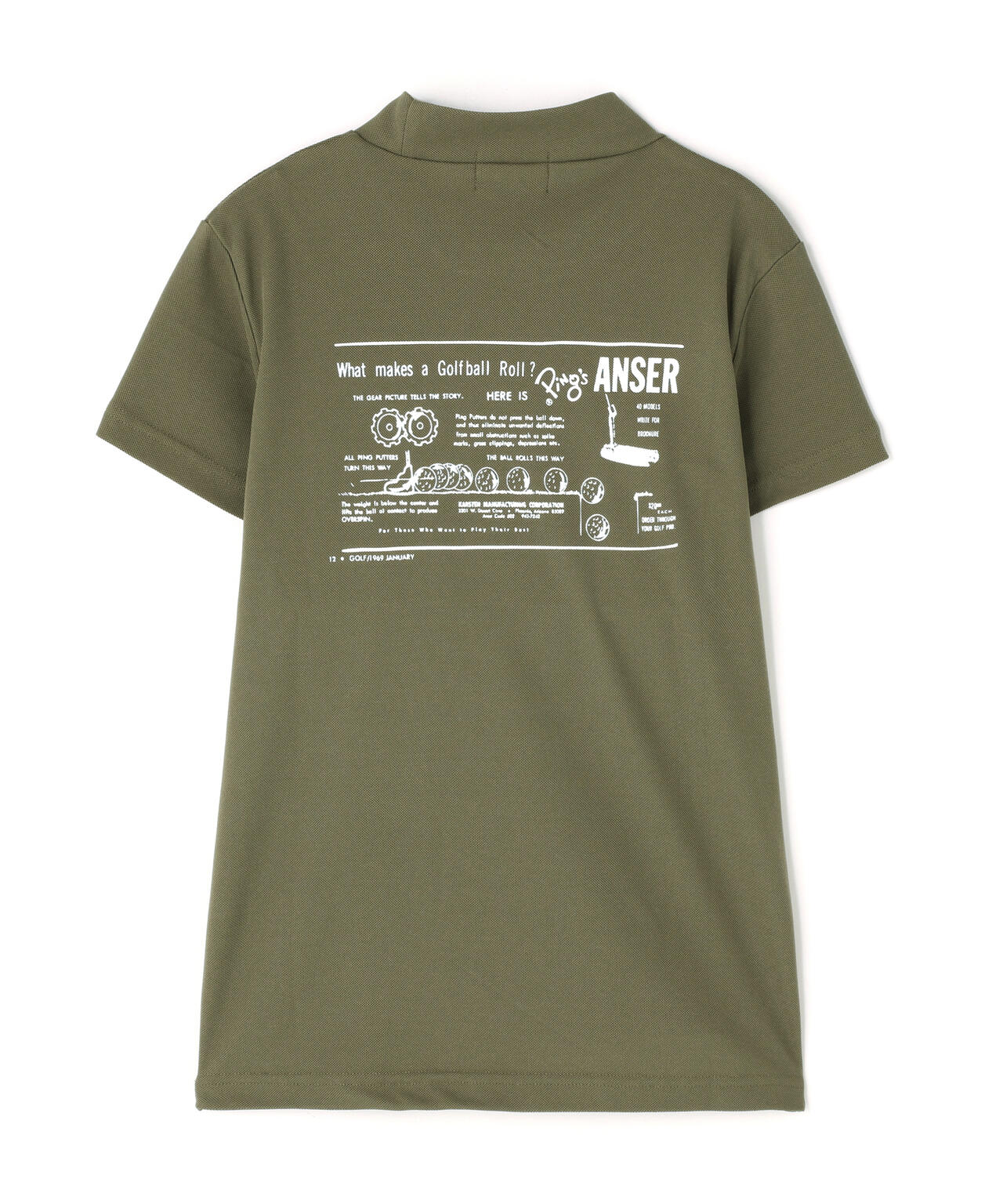 【PING APPAREL】【10カラーシリーズ】PEカノコ半袖ハイネックシャツ ＜NATIVE＞ (LADIES)