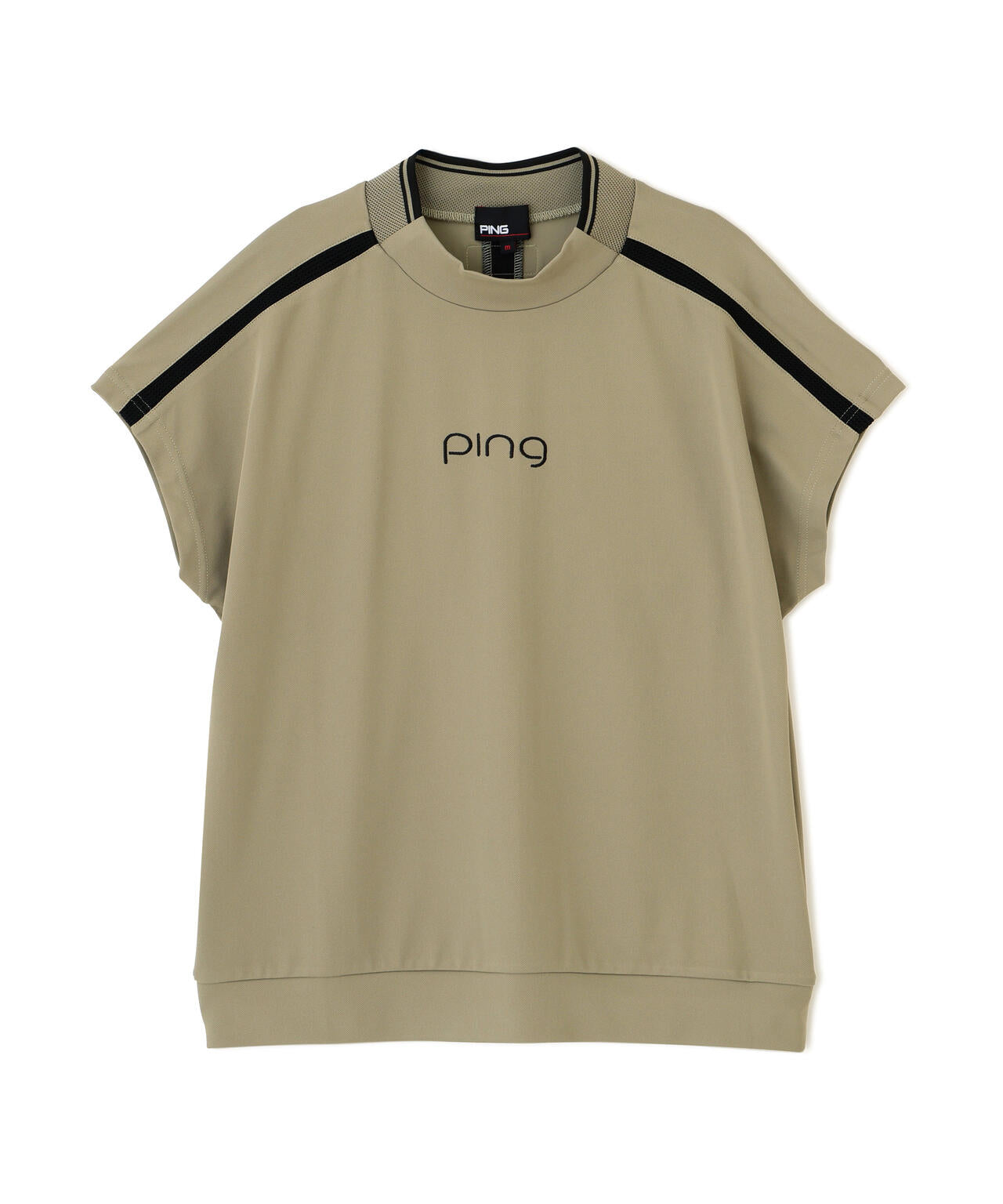 【PING APPAREL】テラカノコ半袖ハイネックシャツ ＜GOLD＞ (LADIES)