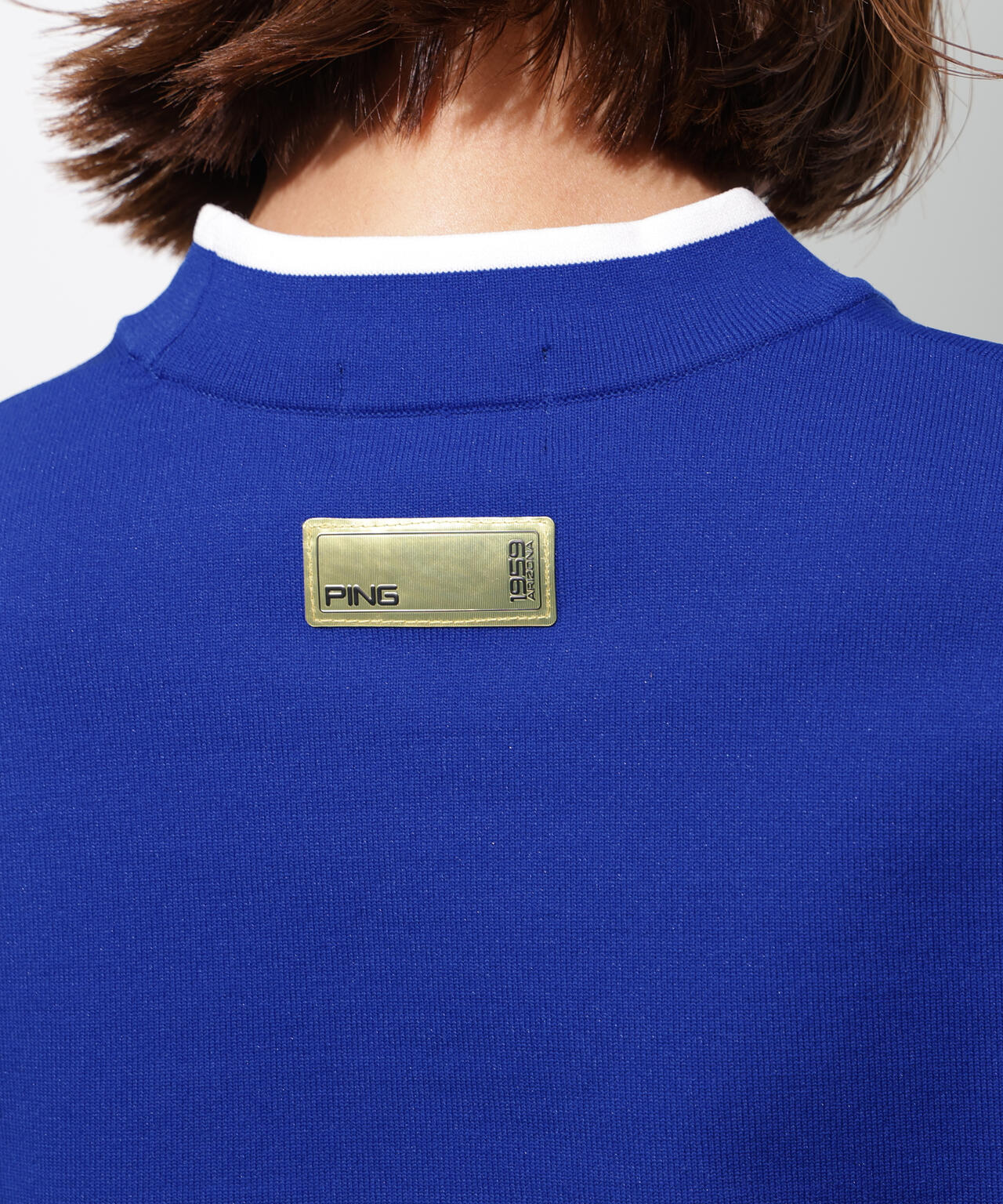【PING APPAREL】Mr.PINGジャカード半袖ハイネックニット ＜GOLD＞ (LADIES)