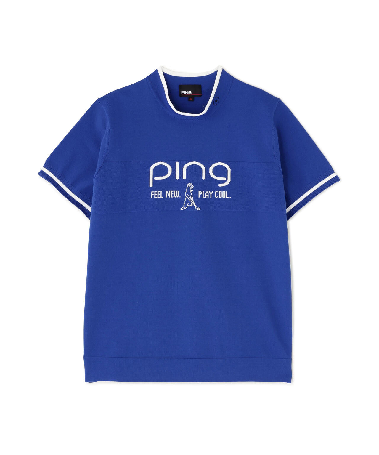 【PING APPAREL】Mr.PINGジャカード半袖ハイネックニット ＜GOLD＞ (LADIES)