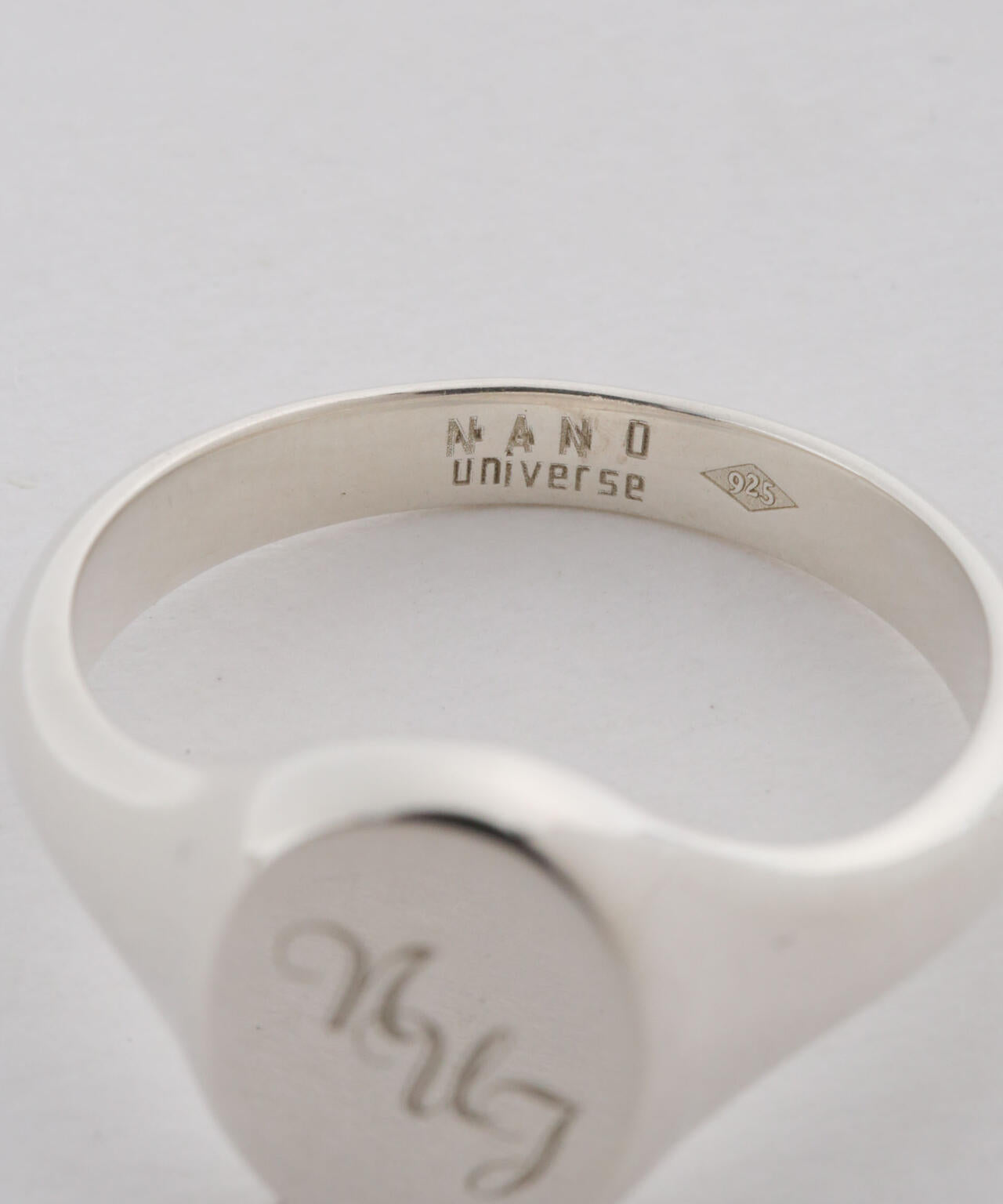 LB.03/[NU jewelry]イニシャルシグネットピンキーリング