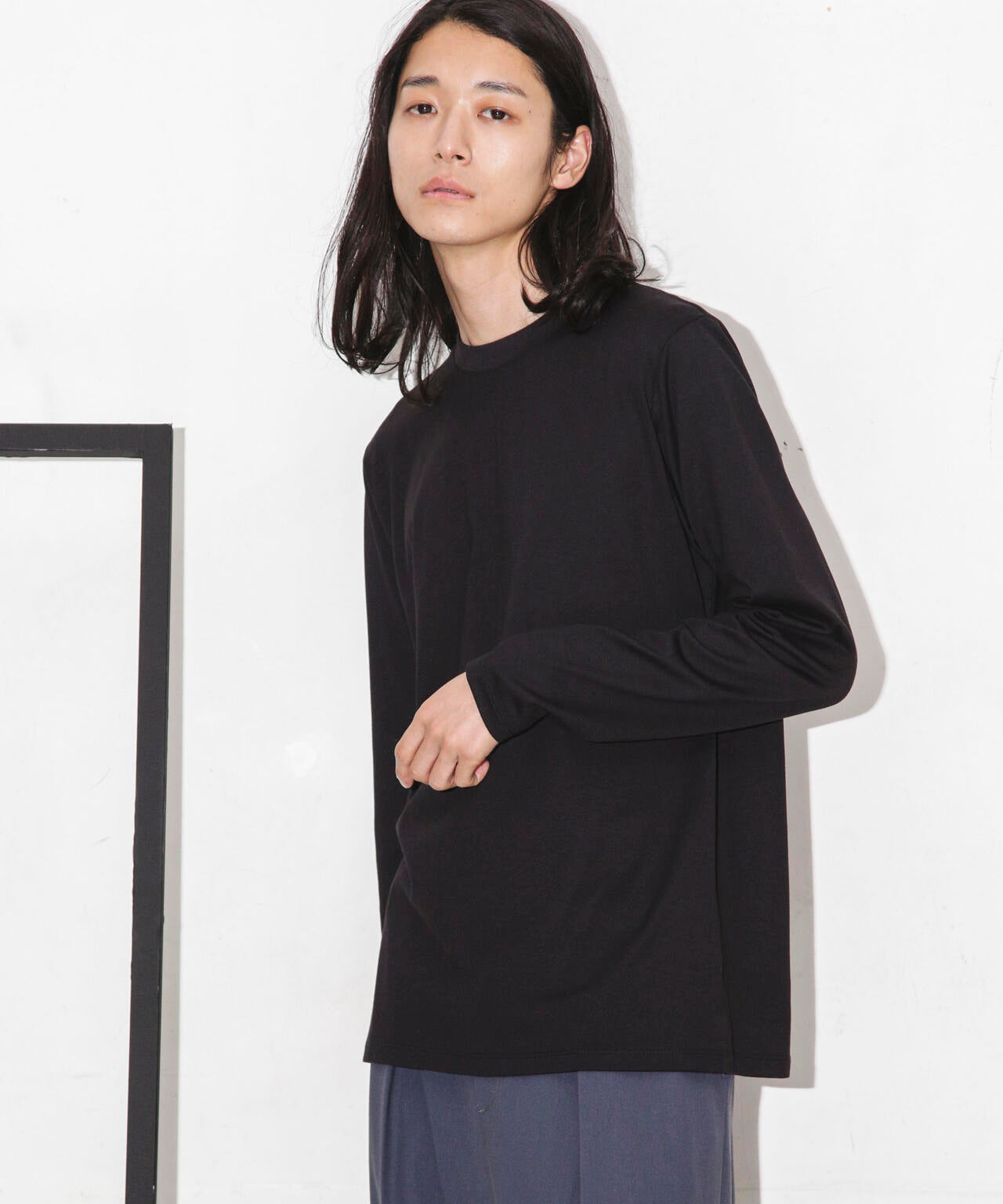 Anti Soaked 汗染み防止 クルーネックTシャツ長袖