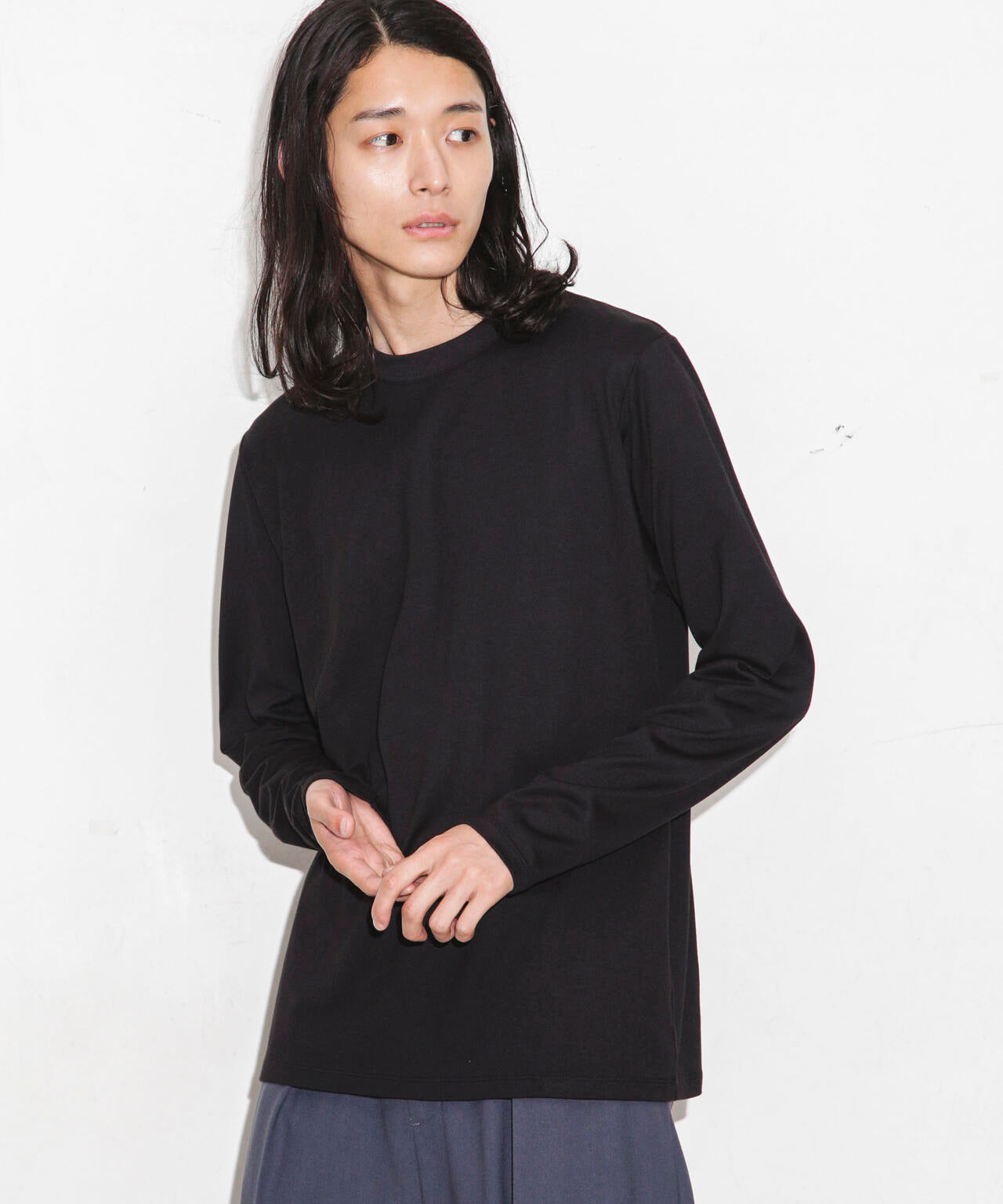 Anti Soaked 汗染み防止 クルーネックTシャツ長袖