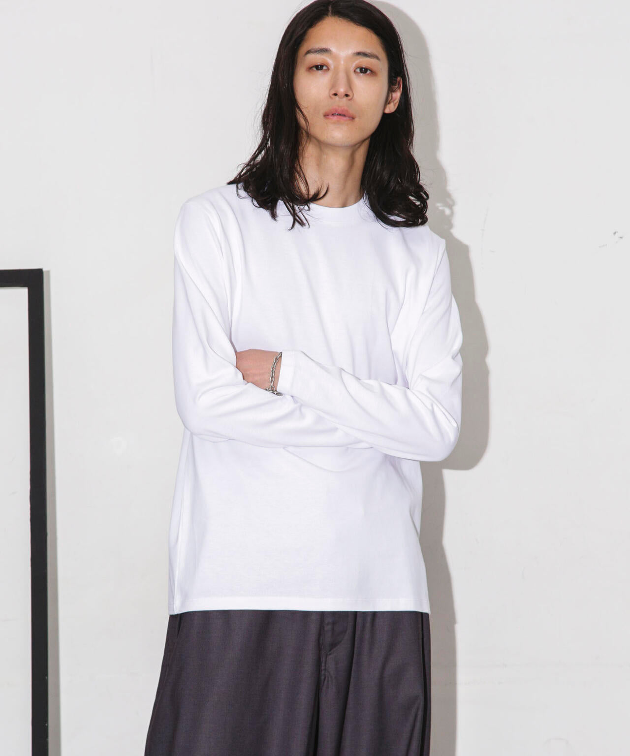 Anti Soaked 汗染み防止 クルーネックTシャツ長袖