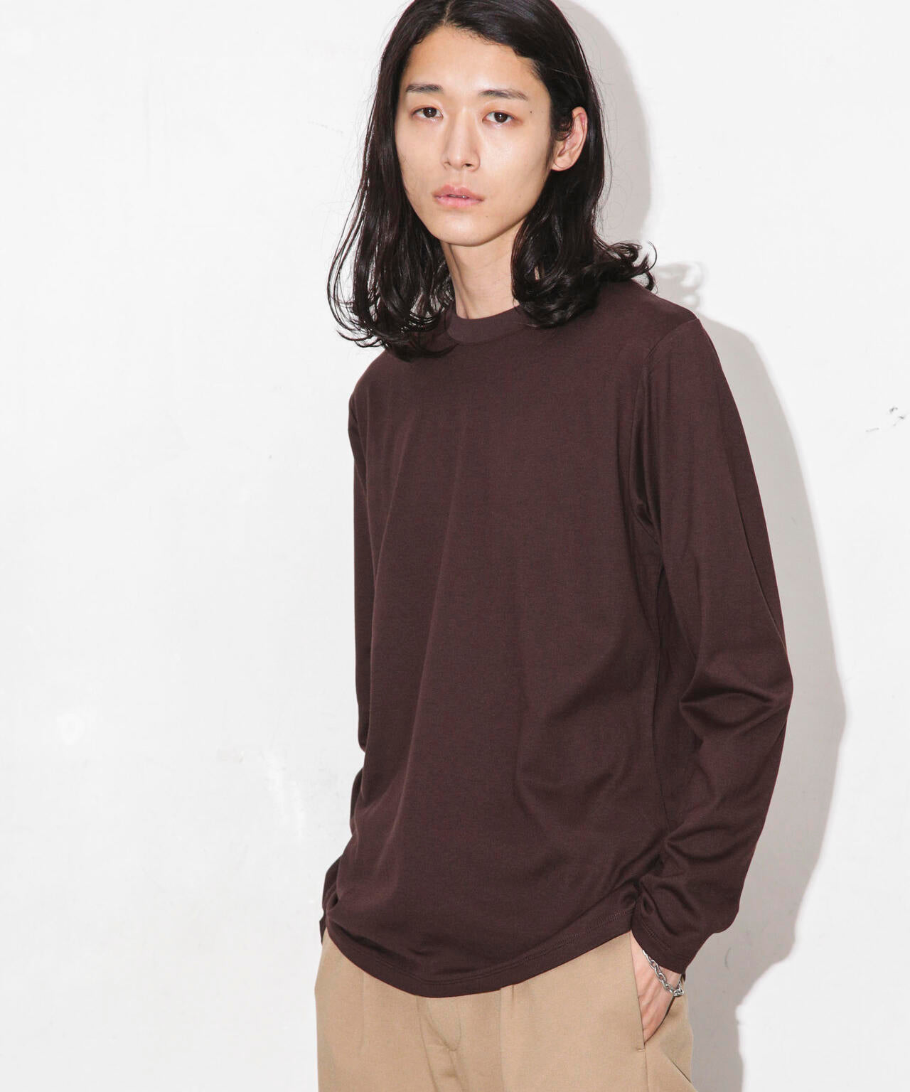 Anti Soaked 汗染み防止 クルーネックTシャツ長袖