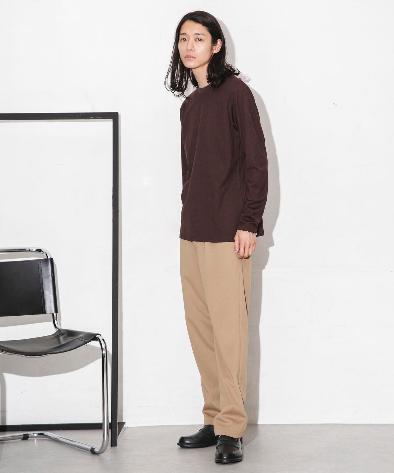 Anti Soaked 汗染み防止 クルーネックTシャツ長袖