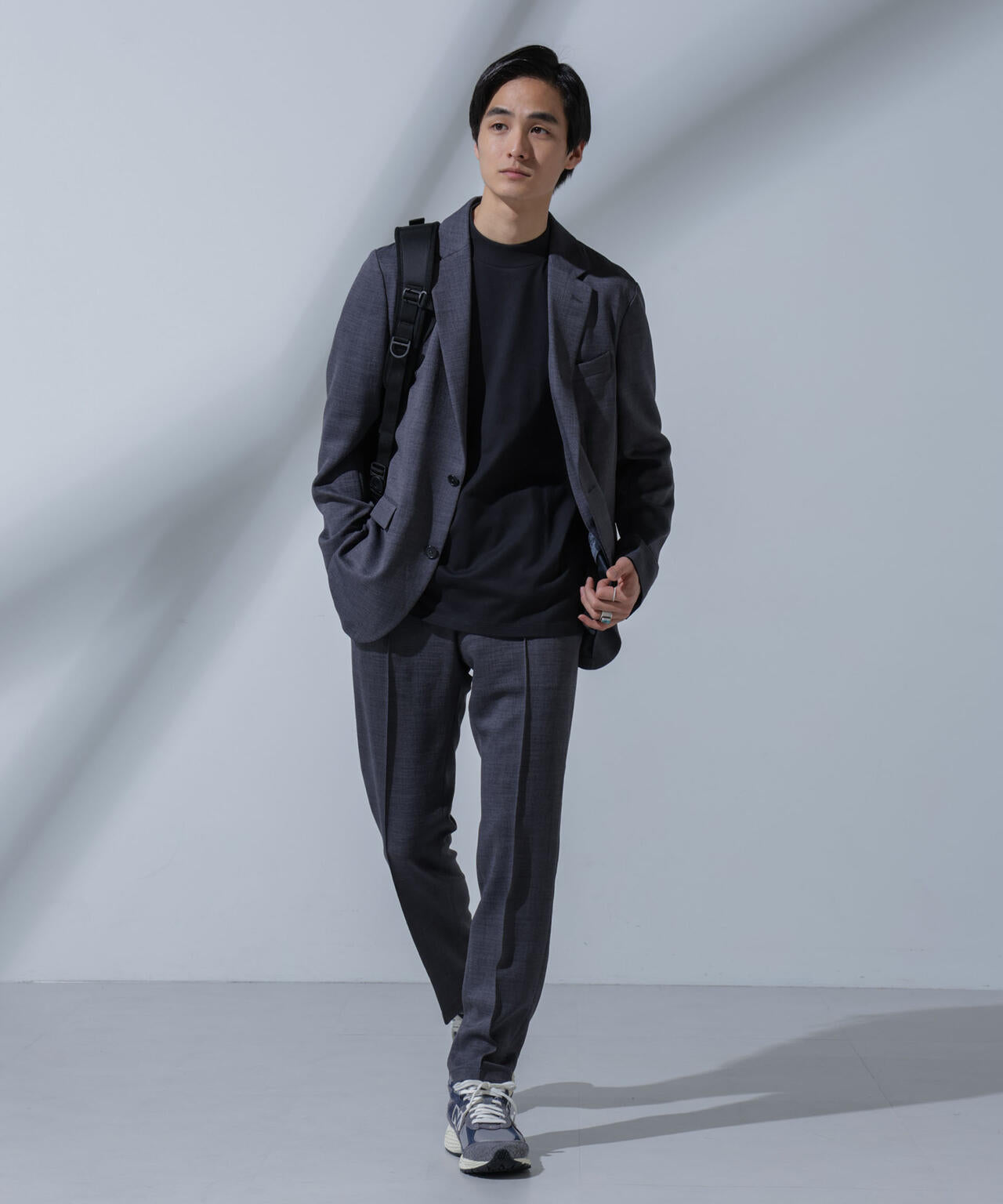 Anti Soaked(R)汗染み防止 モックネックTシャツ