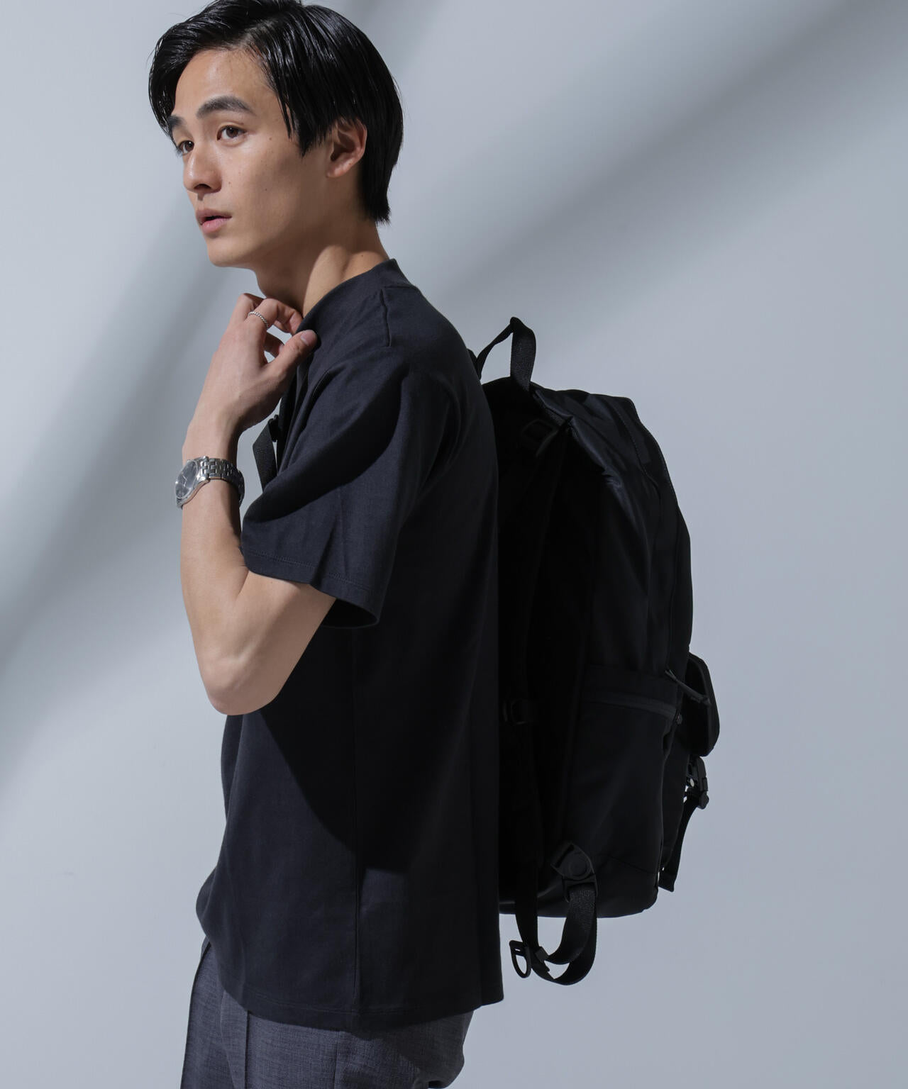 Anti Soaked(R)汗染み防止 モックネックTシャツ