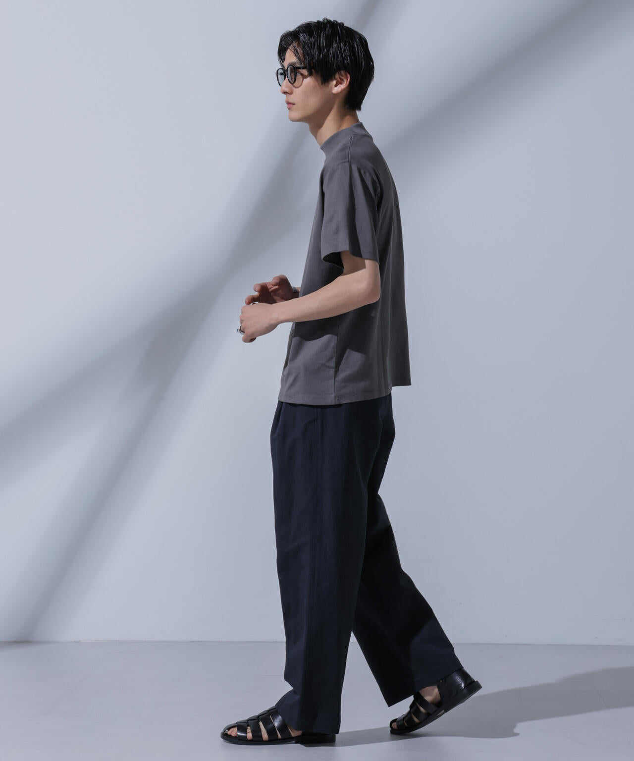 Anti Soaked(R)汗染み防止 モックネックTシャツ
