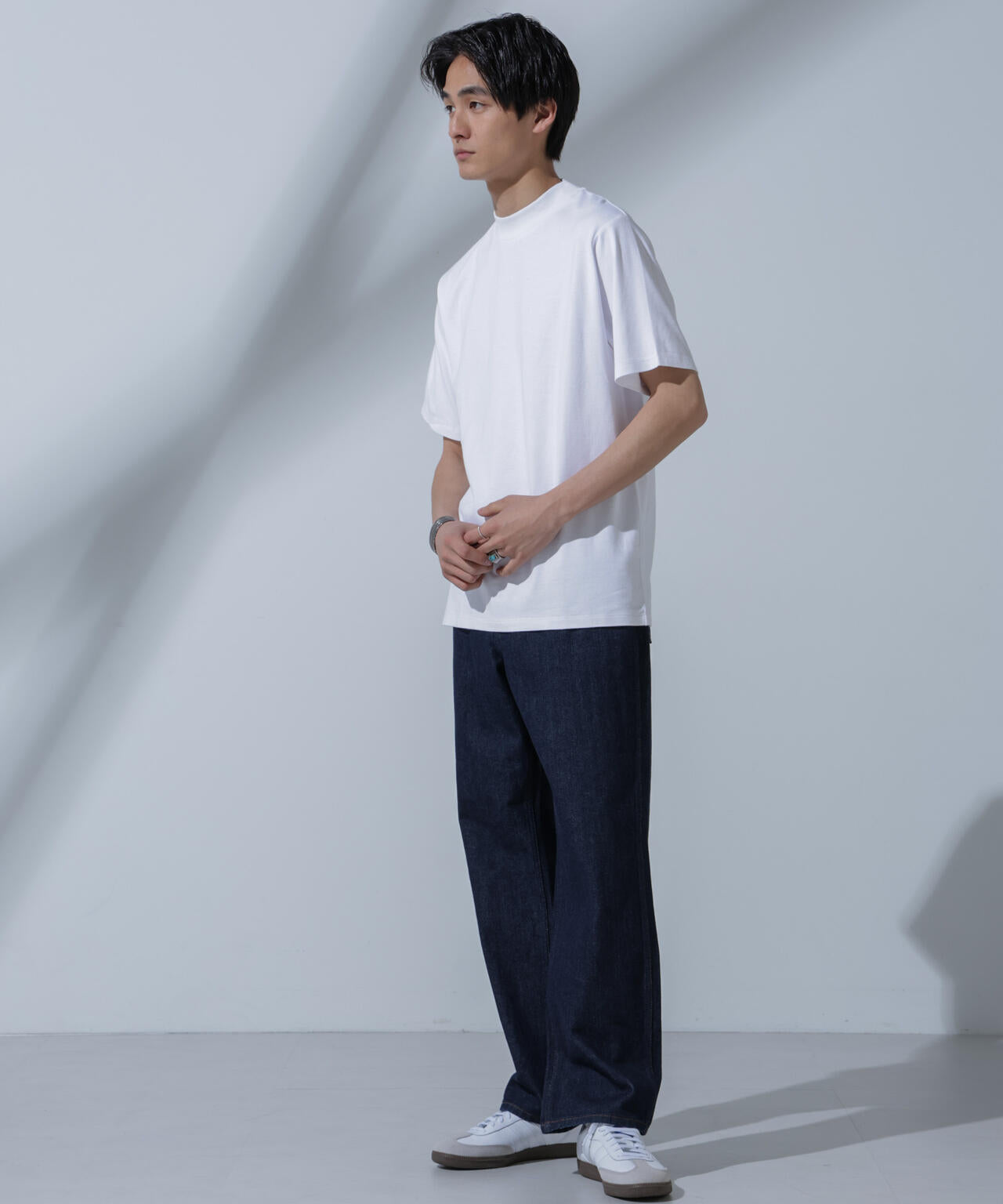 Anti Soaked(R)汗染み防止 モックネックTシャツ