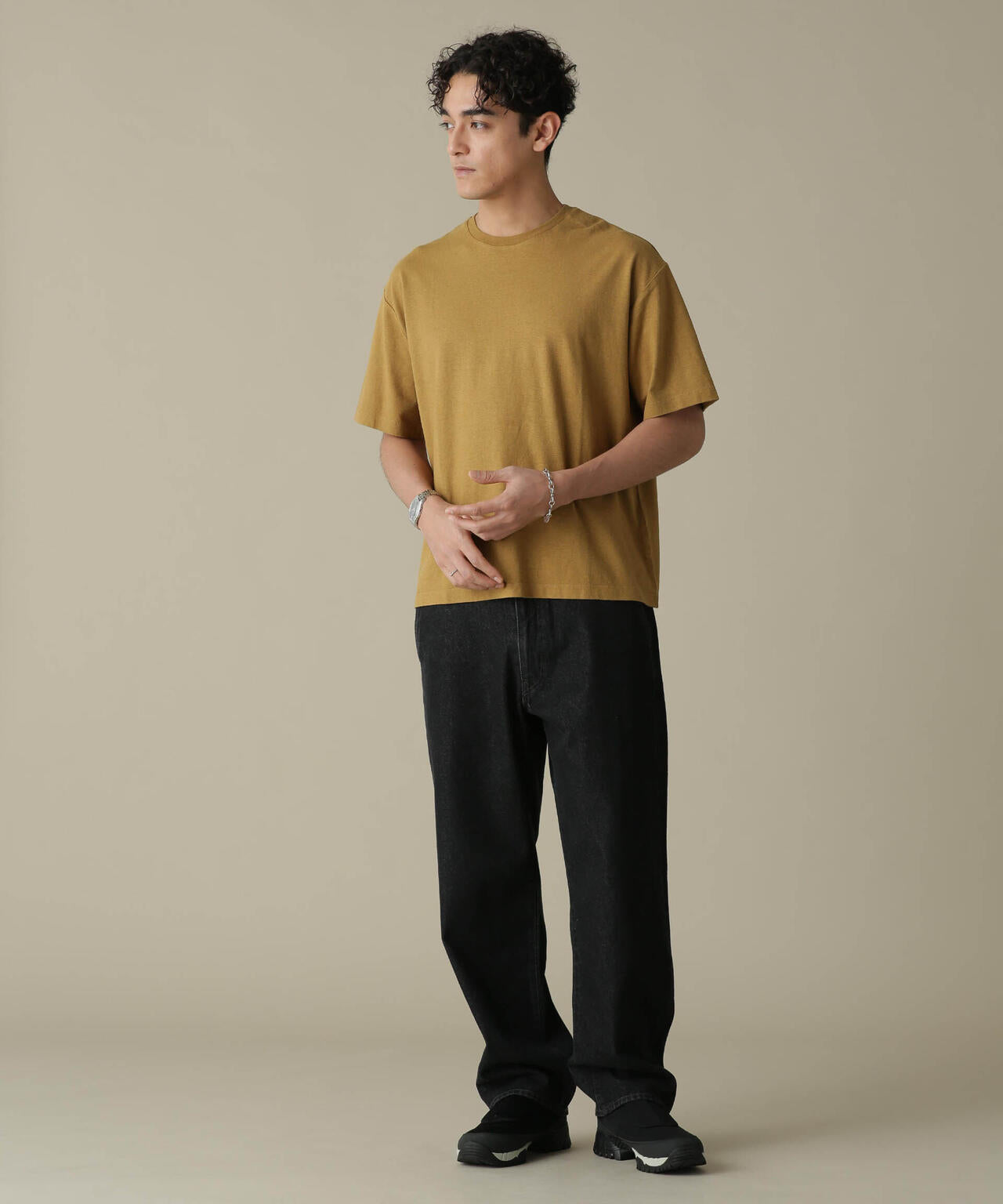 「NJ/CLUB」HOMESTOCK ガーメントダイコットンヘンプTシャツ