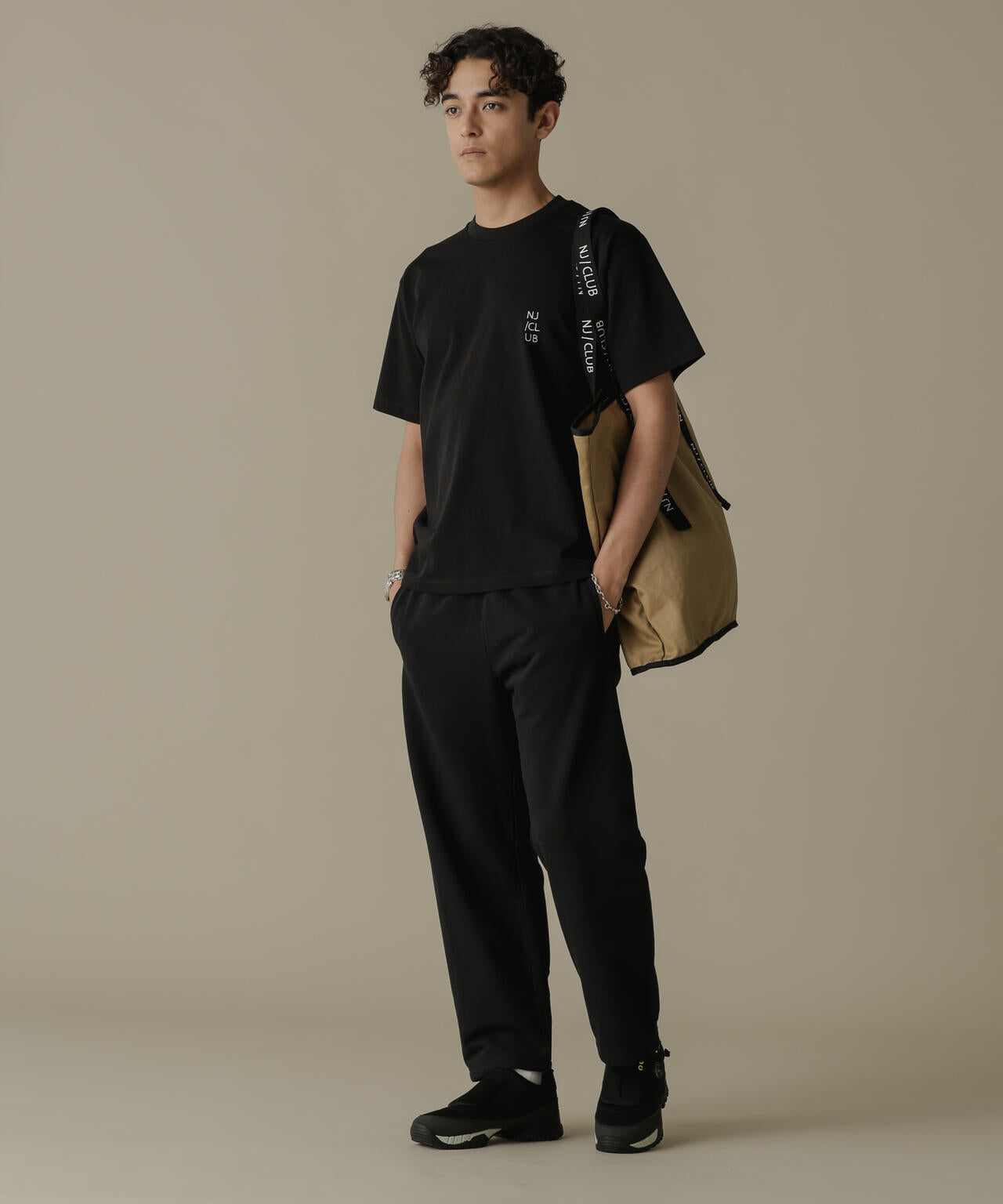 「NJ/CLUB」HOMESTOCK SORONA裏毛2WAYスウェットパンツ(セットアップ可)