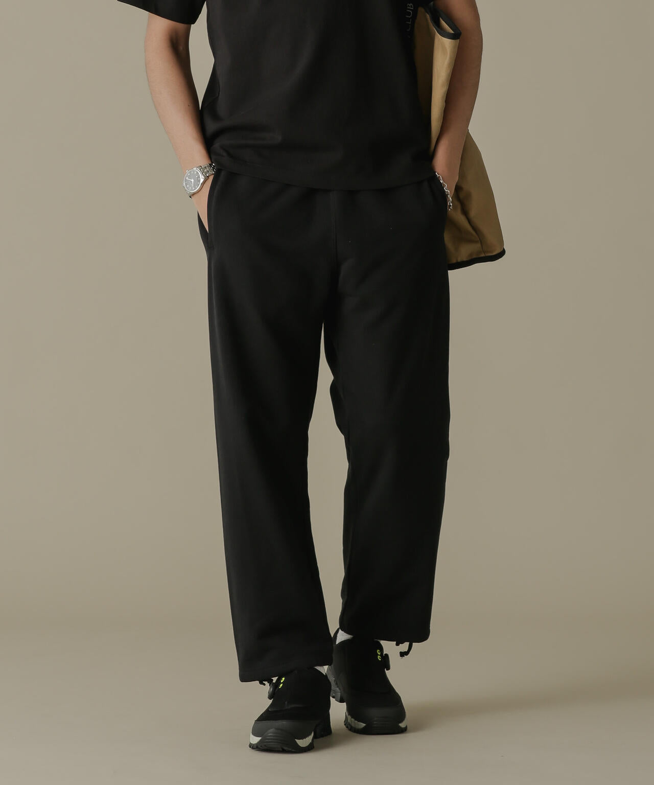「NJ/CLUB」HOMESTOCK SORONA裏毛2WAYスウェットパンツ(セットアップ可)