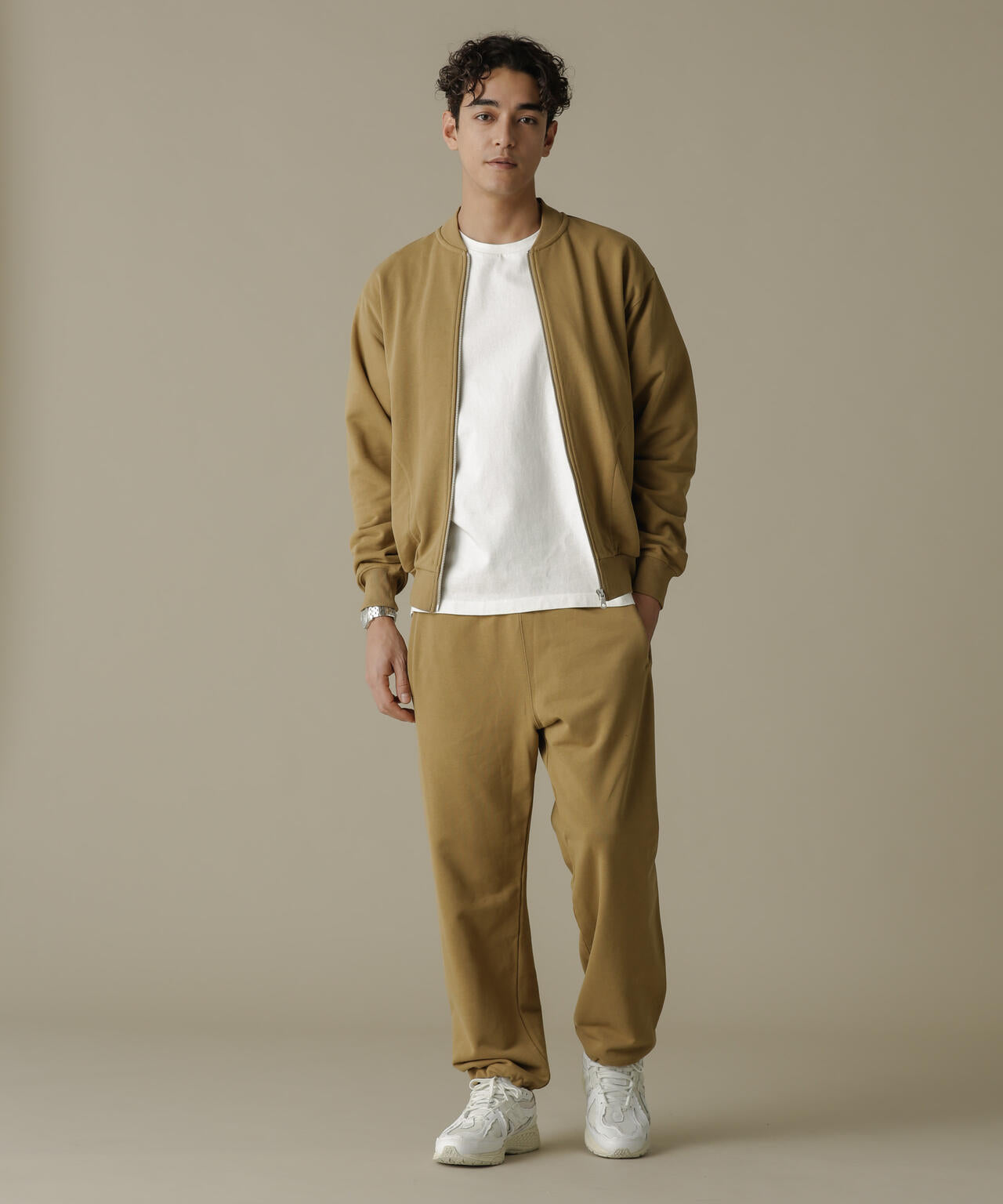「NJ/CLUB」HOMESTOCK SORONA裏毛2WAYスウェットパンツ(セットアップ可)