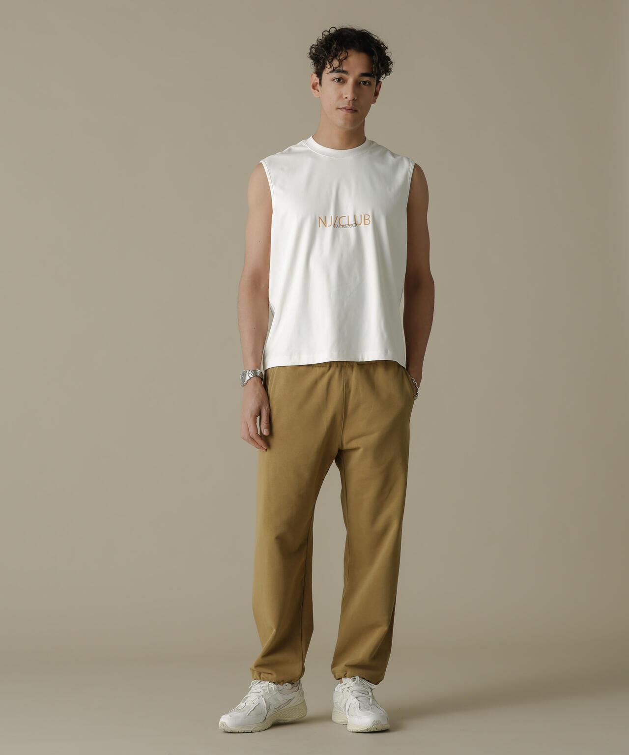 「NJ/CLUB」HOMESTOCK SORONA裏毛2WAYスウェットパンツ(セットアップ可)