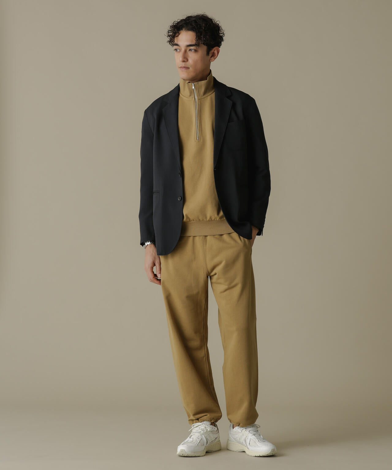 「NJ/CLUB」HOMESTOCK SORONA裏毛2WAYスウェットパンツ(セットアップ可)