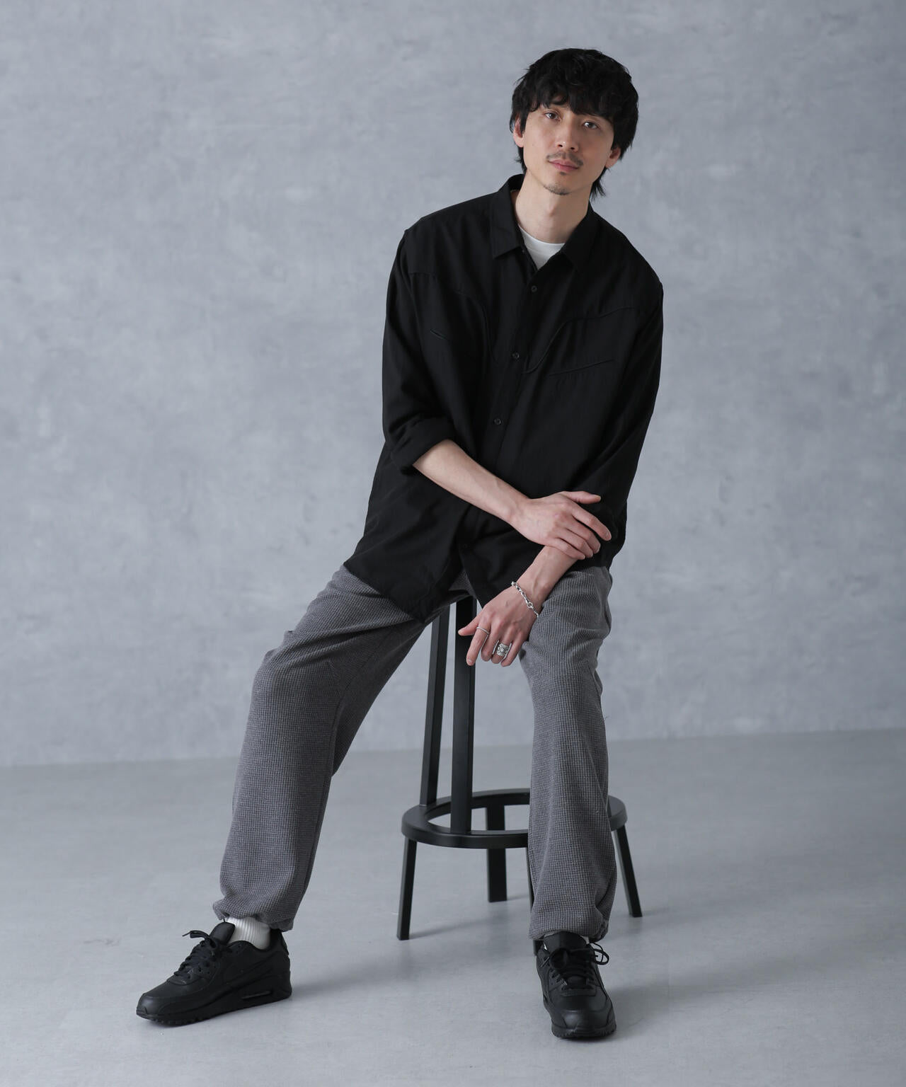 サマーワッフルイージーパンツ