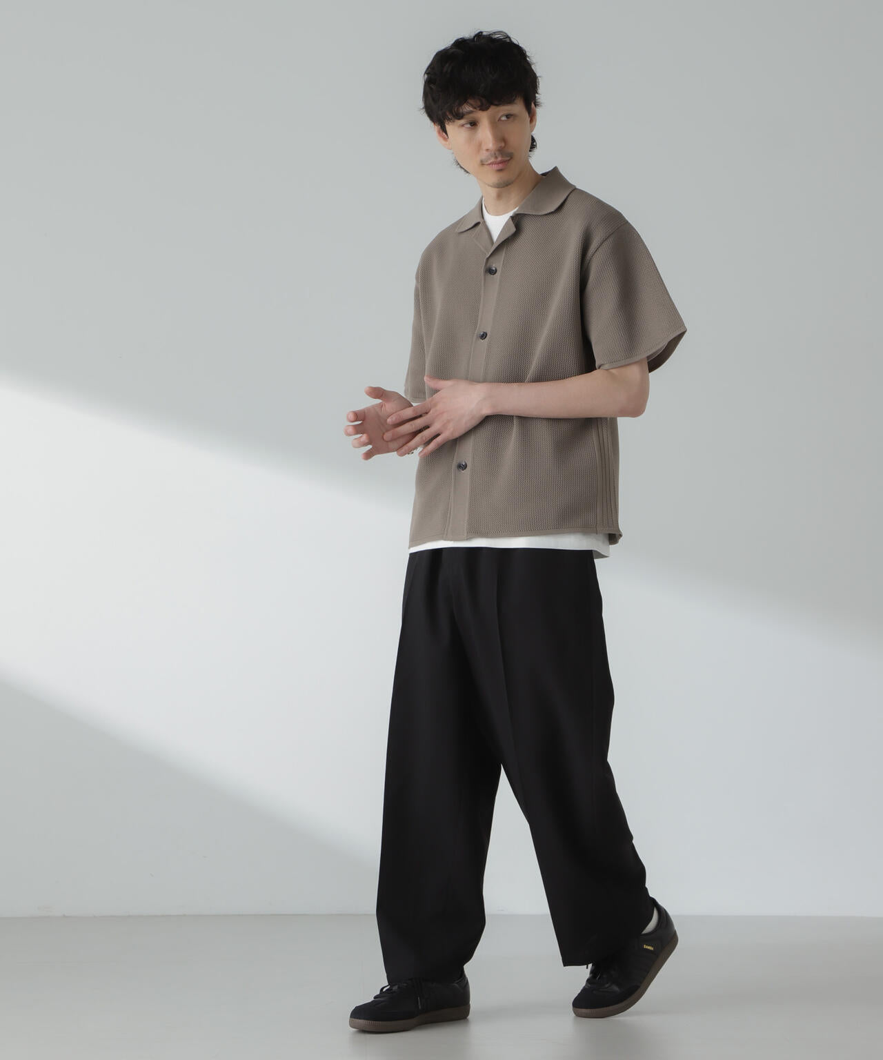 「大人のワイドパンツ」ハイツイストワイドスラックス