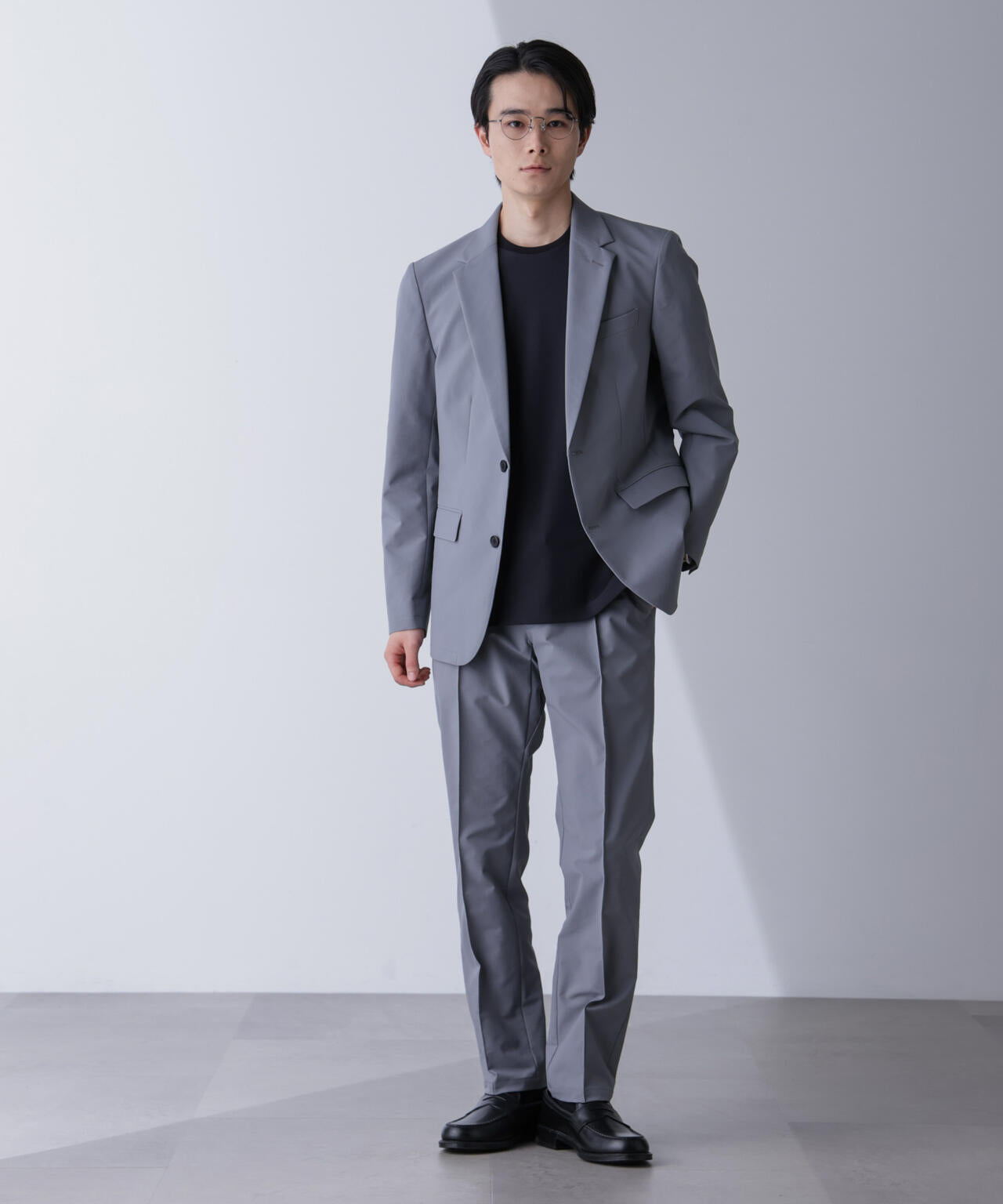 「N JACKET PREMIUM」TEXBRID(R)撥水ウラドットストレッチジャケット(セットアップ可)
