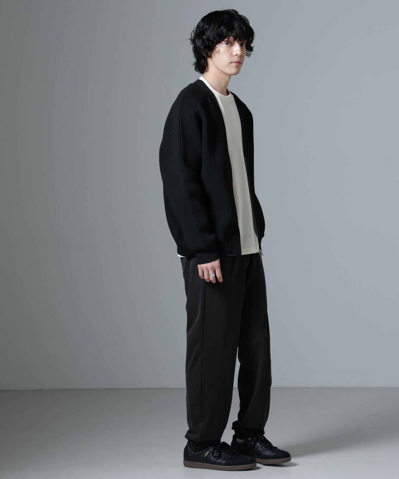 スポンディッシュZIPカーディガン