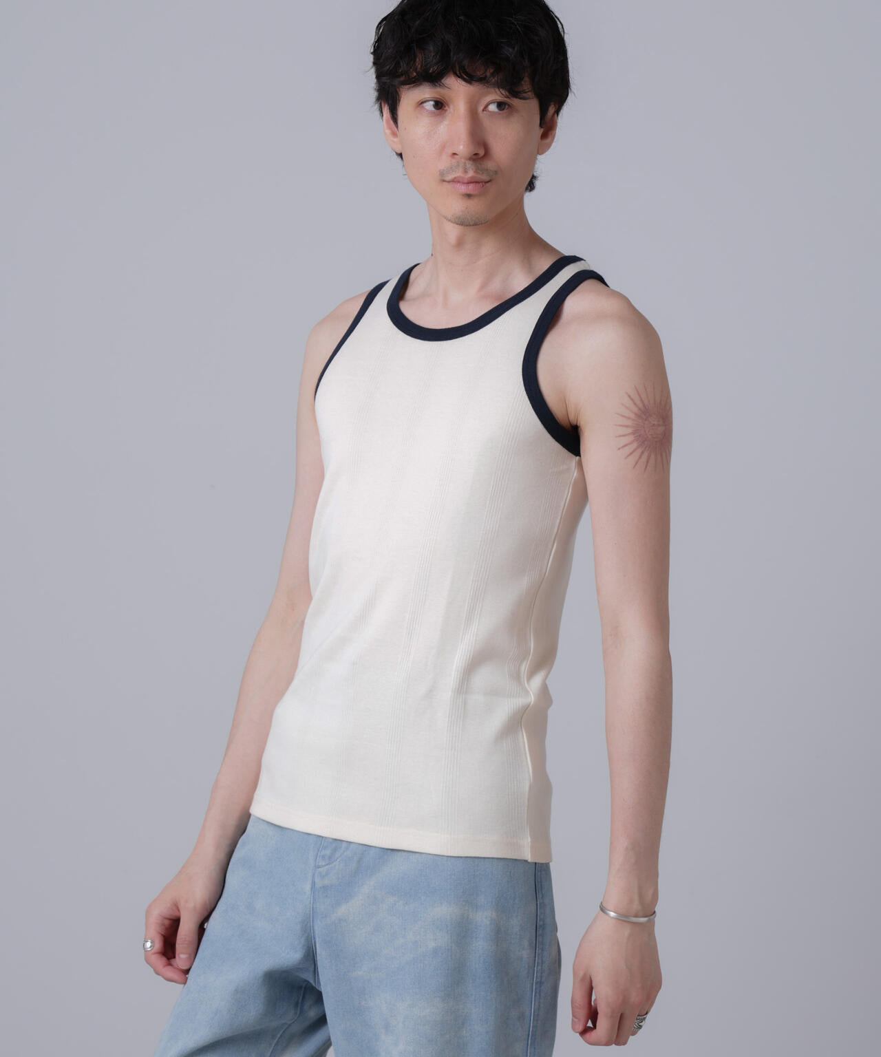 「NJ/CLUB」PARKSTOCK MILLER別注 パネルリブタンクトップ