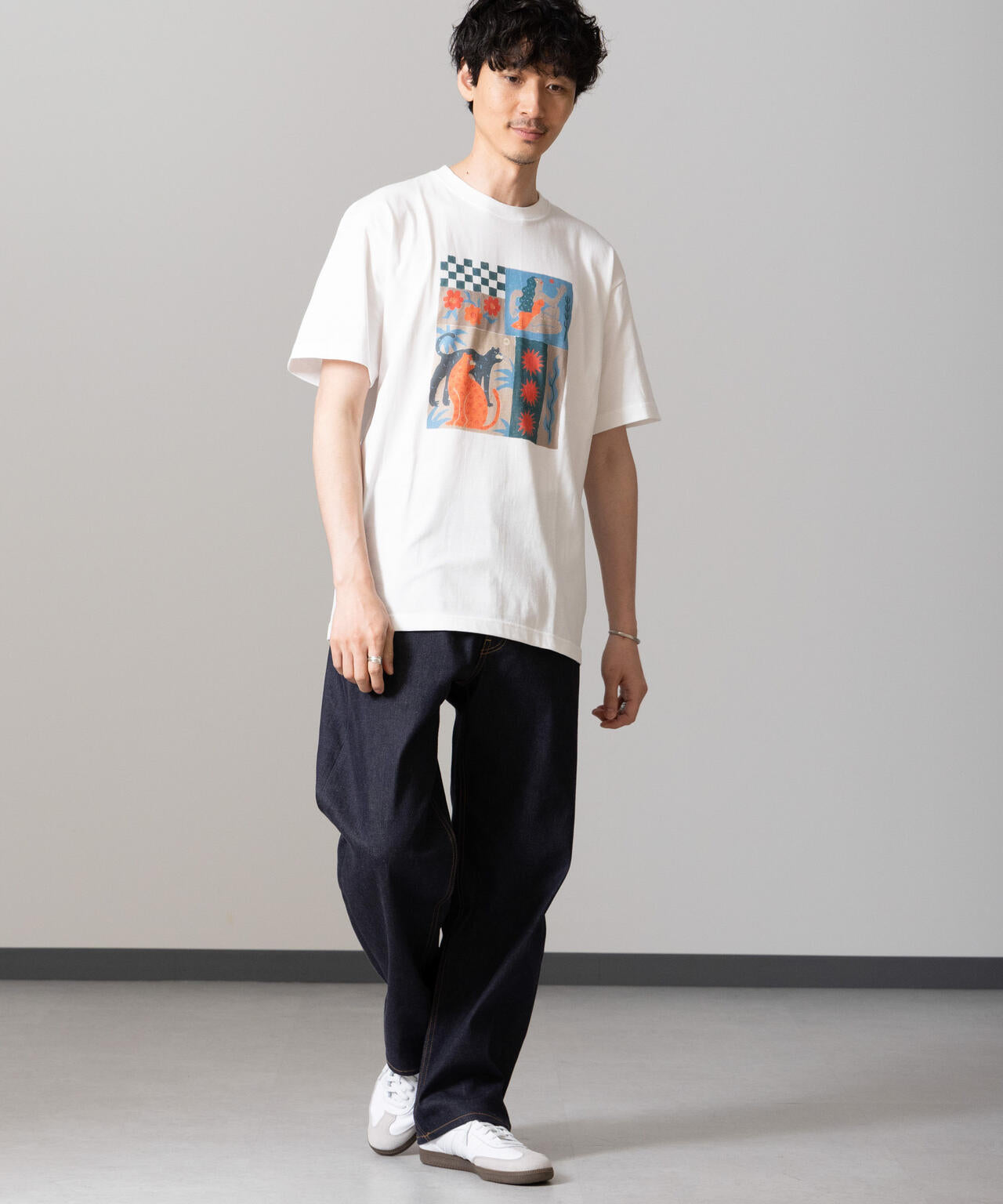 ｢Toyameg｣modern academic TILE Tシャツ