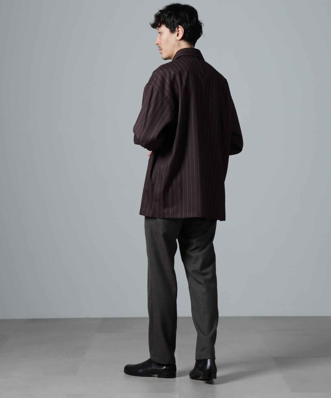 ｢N TROUSERS PREMIUM｣RENURウール混洗えるサキソニーパンツ(セットアップ可)