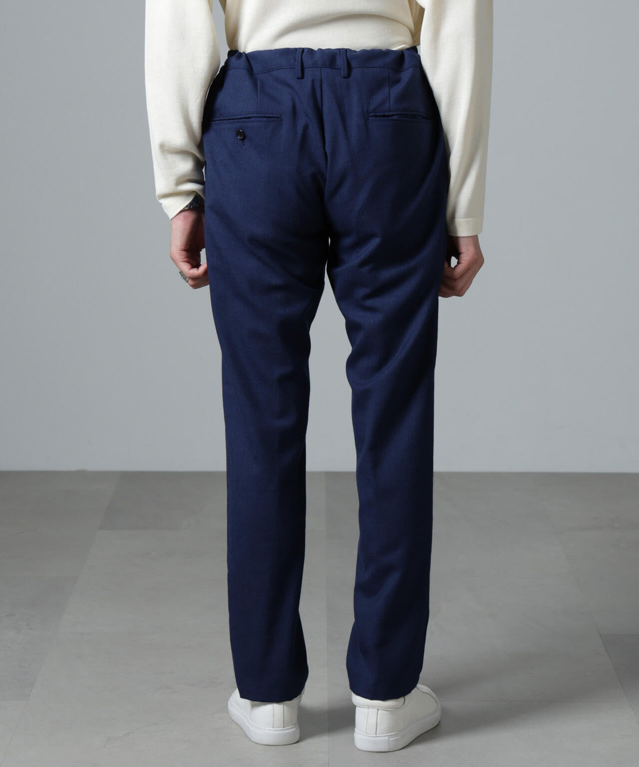 ｢N TROUSERS PREMIUM｣RENURウール混洗えるサキソニーパンツ(セットアップ可)