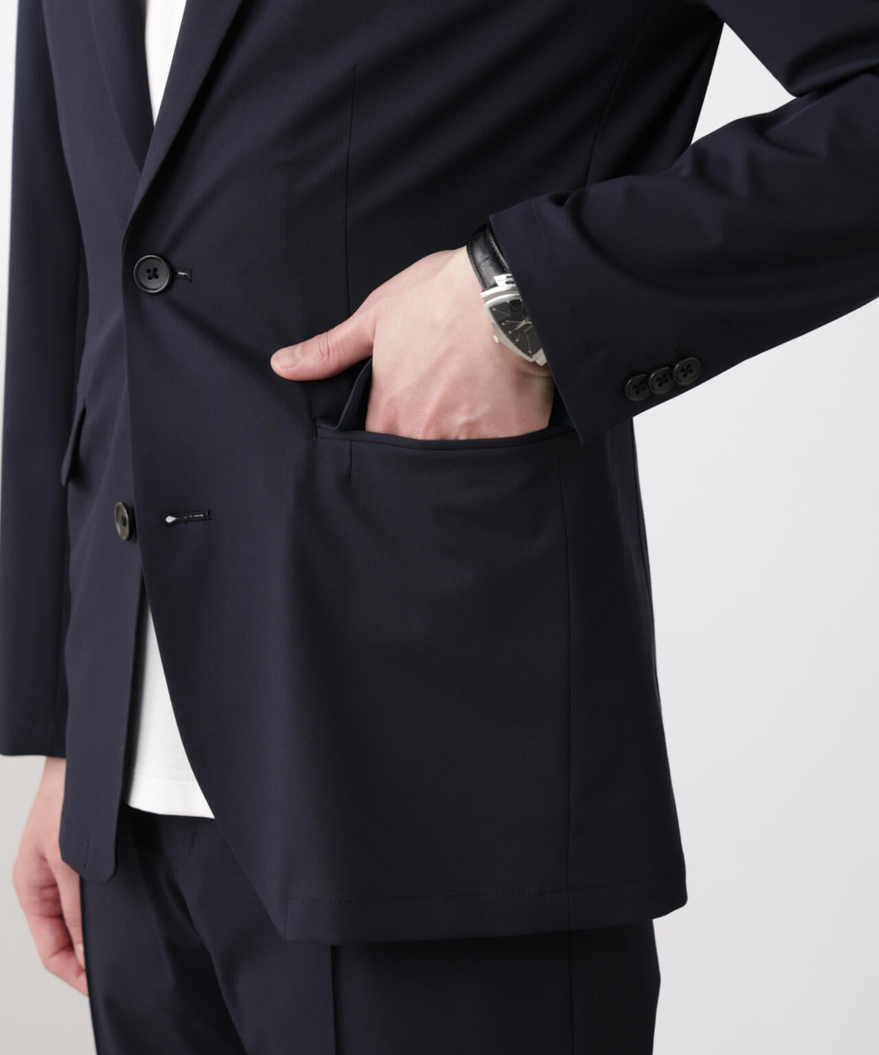 ｢N JACKET BASIC｣トロピカルストレッチジャケット（セットアップ可）