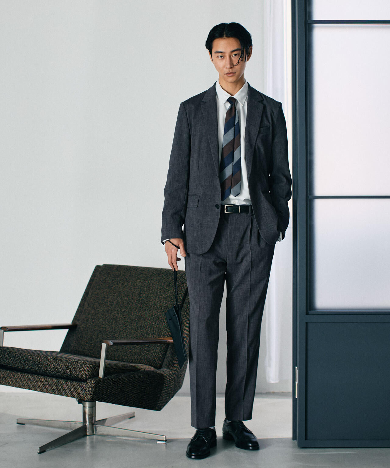 【大人気シリーズ】「Damerino」ドビークロスストレッチセットアップ
