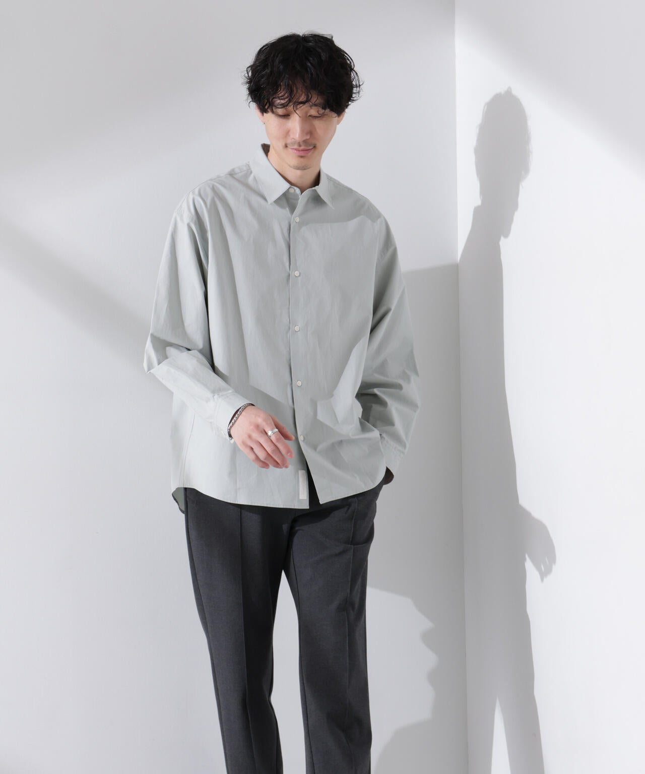 「大人のワイドシャツ」レギュラーカラー 長袖