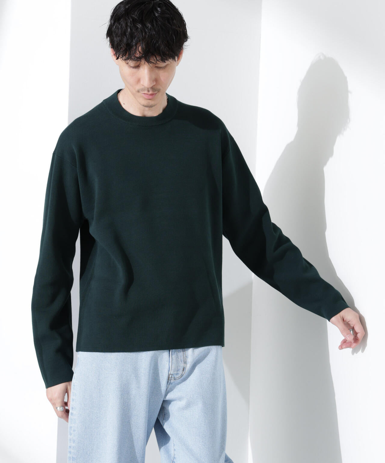 14ゲージミラノリブ ジャケTEE 長袖 （手洗い可能）