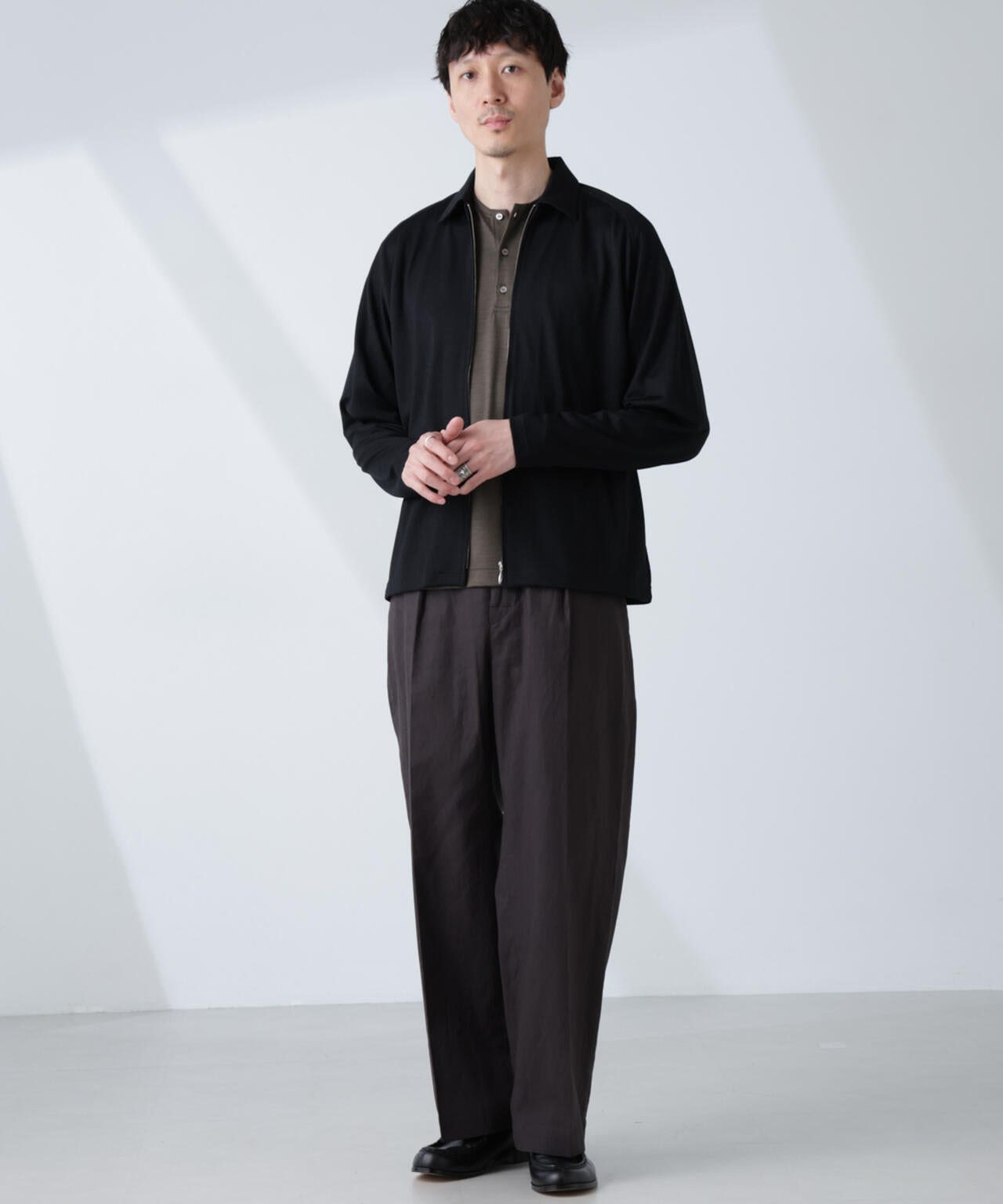 「ALL-DAYS COMFORT 100% WOOL」 ZIPプルオーバー