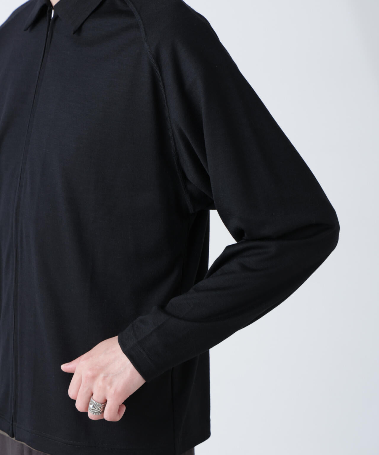 「ALL-DAYS COMFORT 100% WOOL」 ZIPプルオーバー