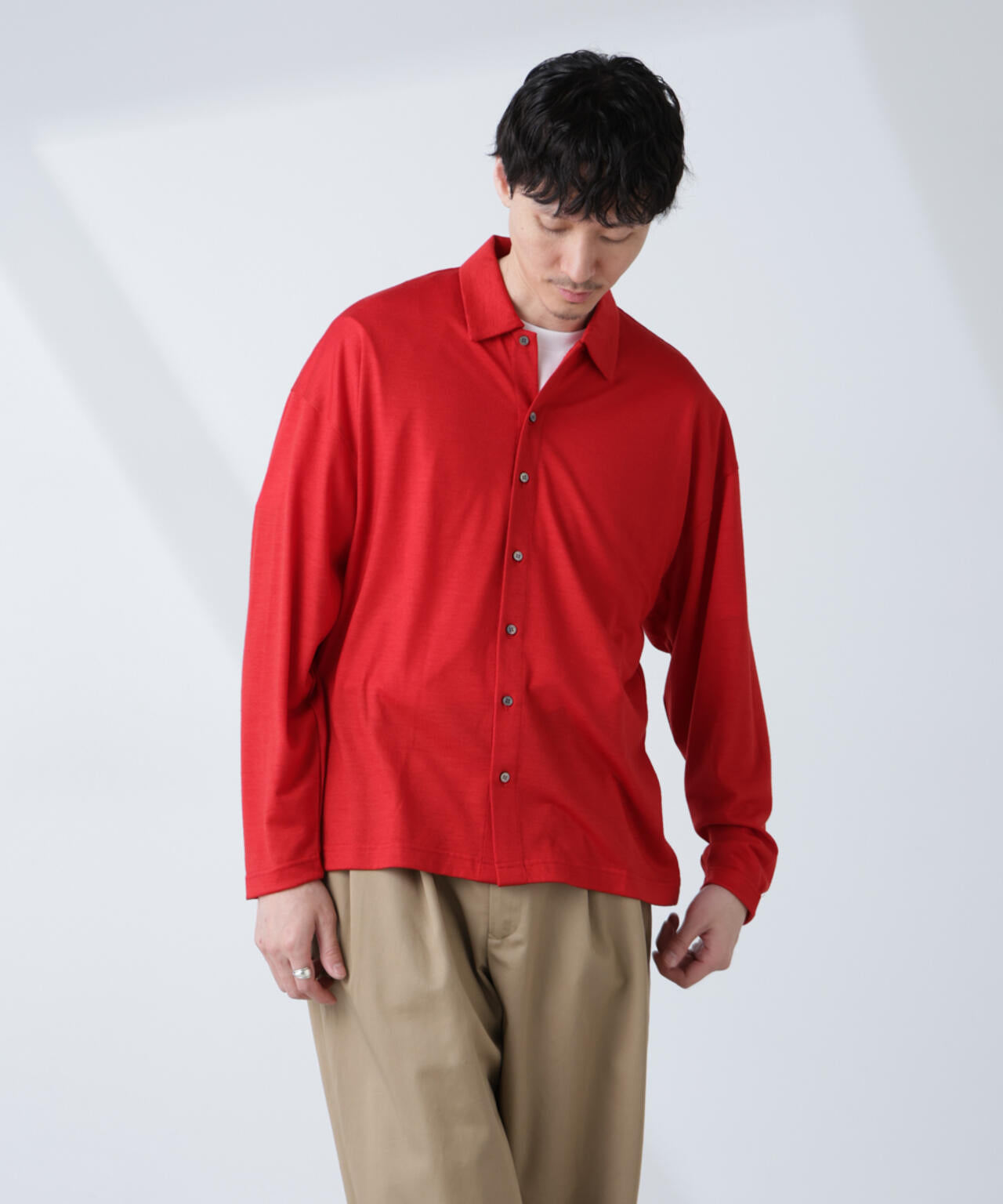 「ALL-DAYS COMFORT 100% WOOL」 シャツカーディガン
