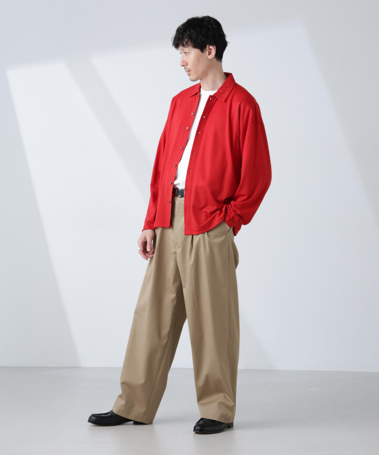 「ALL-DAYS COMFORT 100% WOOL」 シャツカーディガン