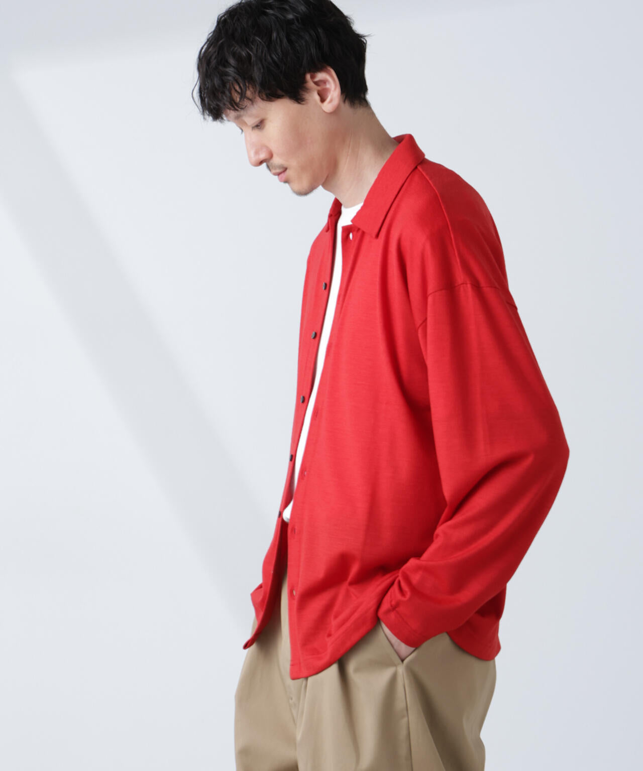 「ALL-DAYS COMFORT 100% WOOL」 シャツカーディガン