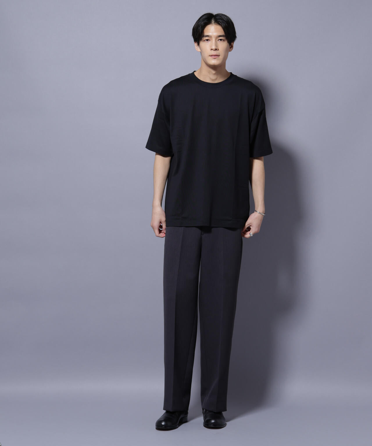 Anti Soaked(R)  汗染み防止 クルーネック ビッグシルエットTシャツ