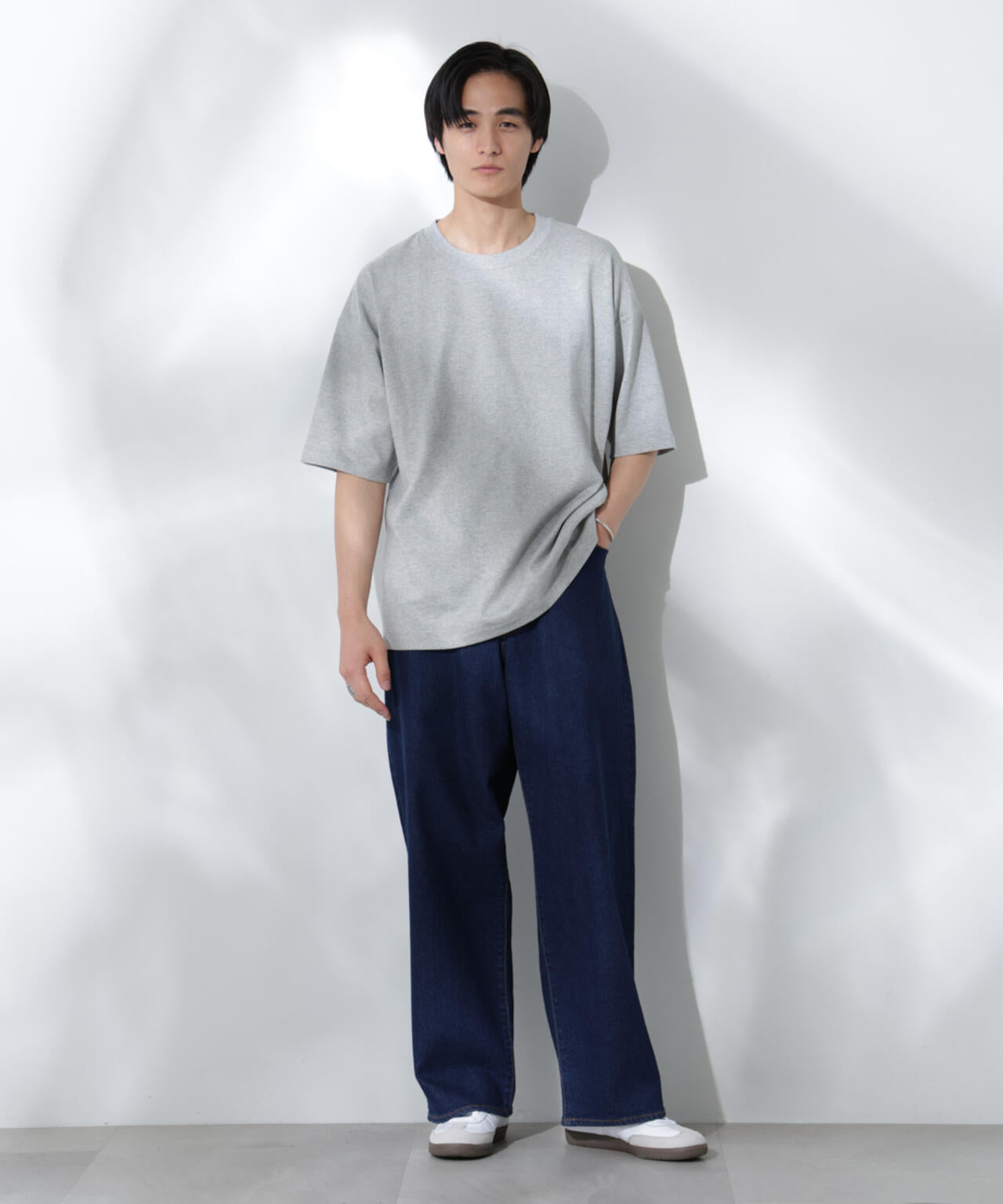 Anti Soaked(R)  汗染み防止 クルーネック ビッグシルエットTシャツ