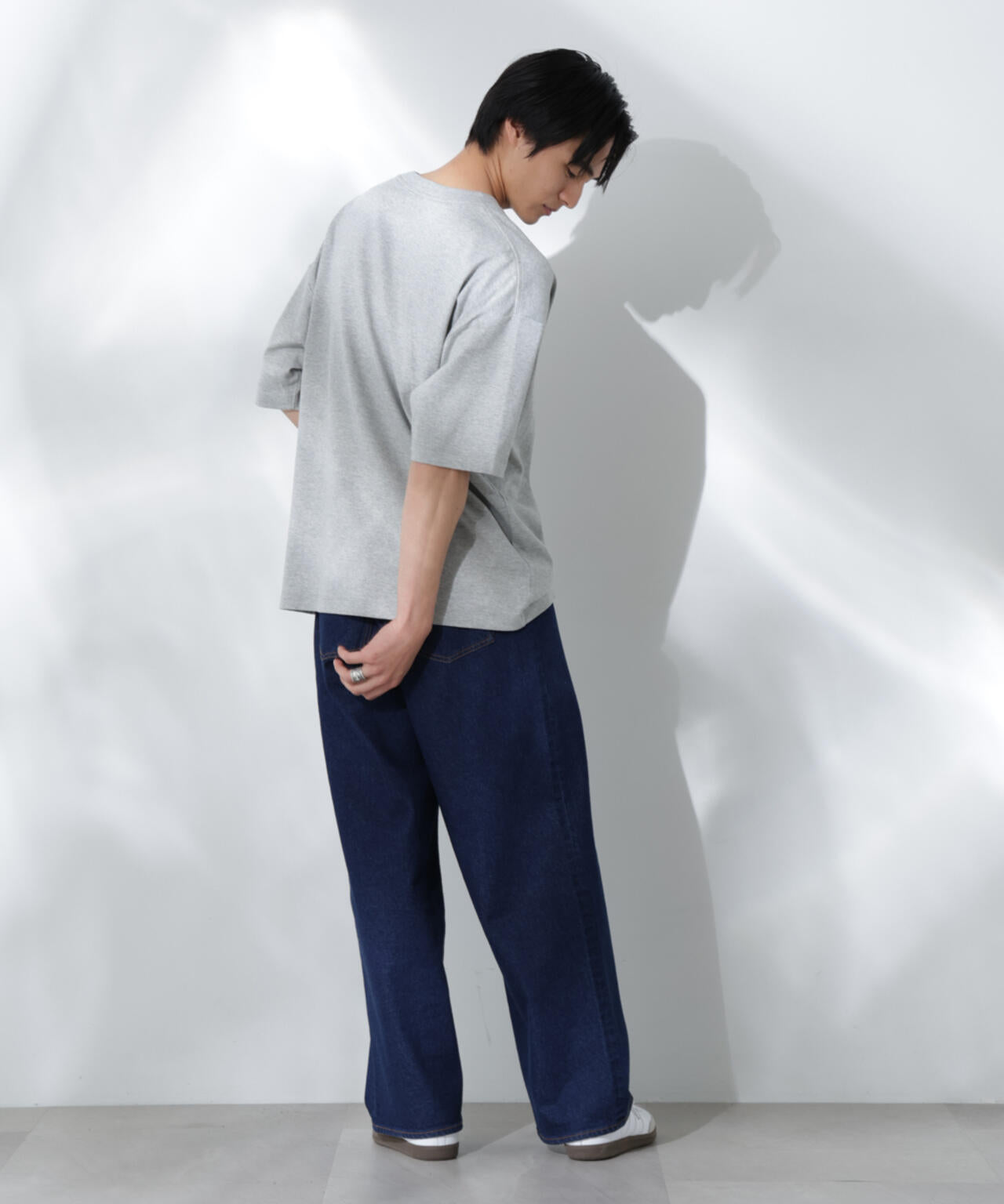 Anti Soaked(R)  汗染み防止 クルーネック ビッグシルエットTシャツ