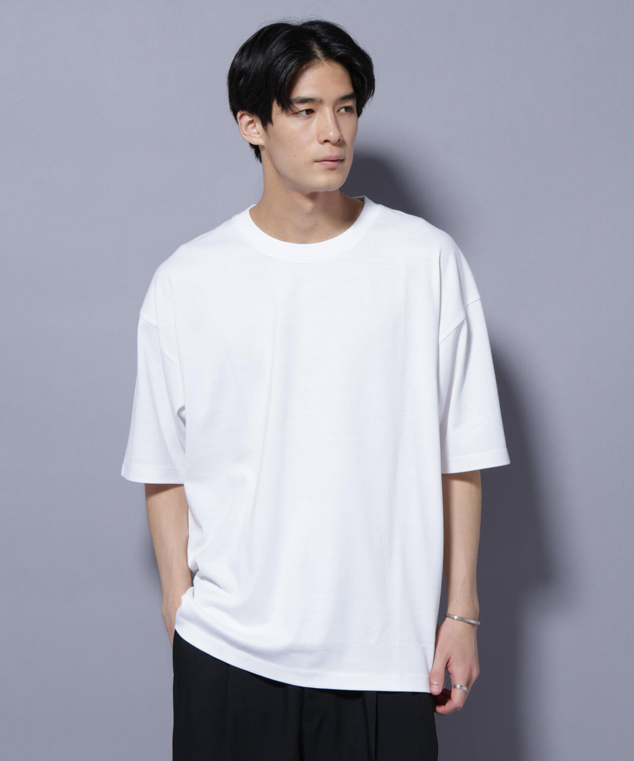 Anti Soaked(R)  汗染み防止 クルーネック ビッグシルエットTシャツ