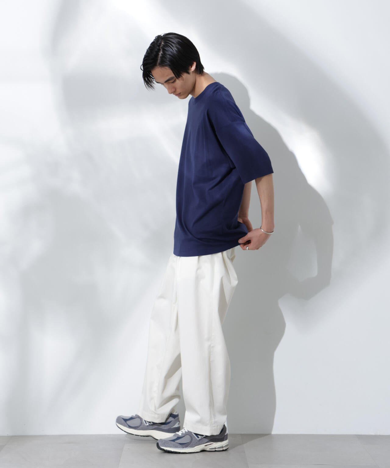 Anti Soaked(R)  汗染み防止 クルーネック ビッグシルエットTシャツ